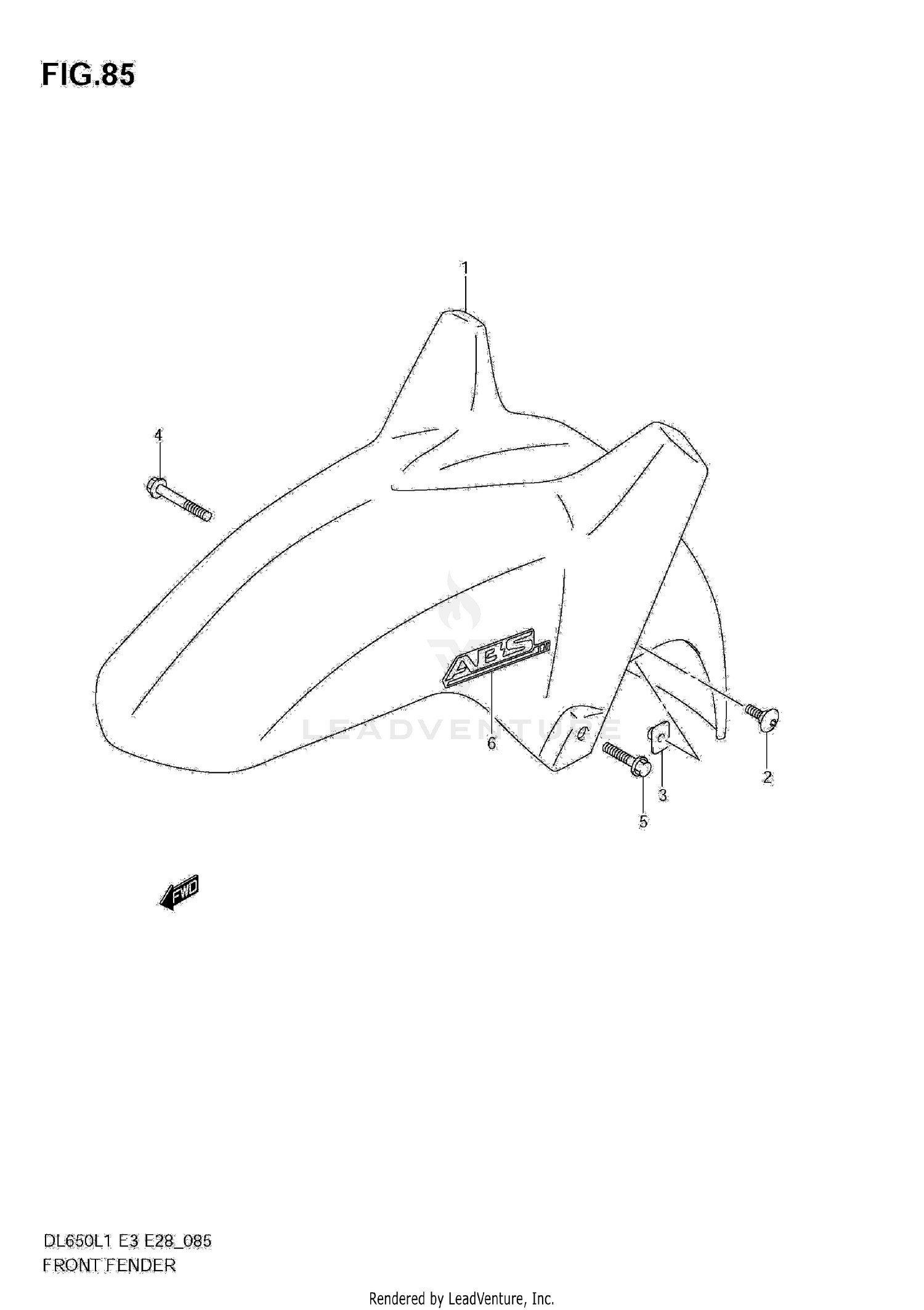 FRONT FENDER (DL650A L1 E33)