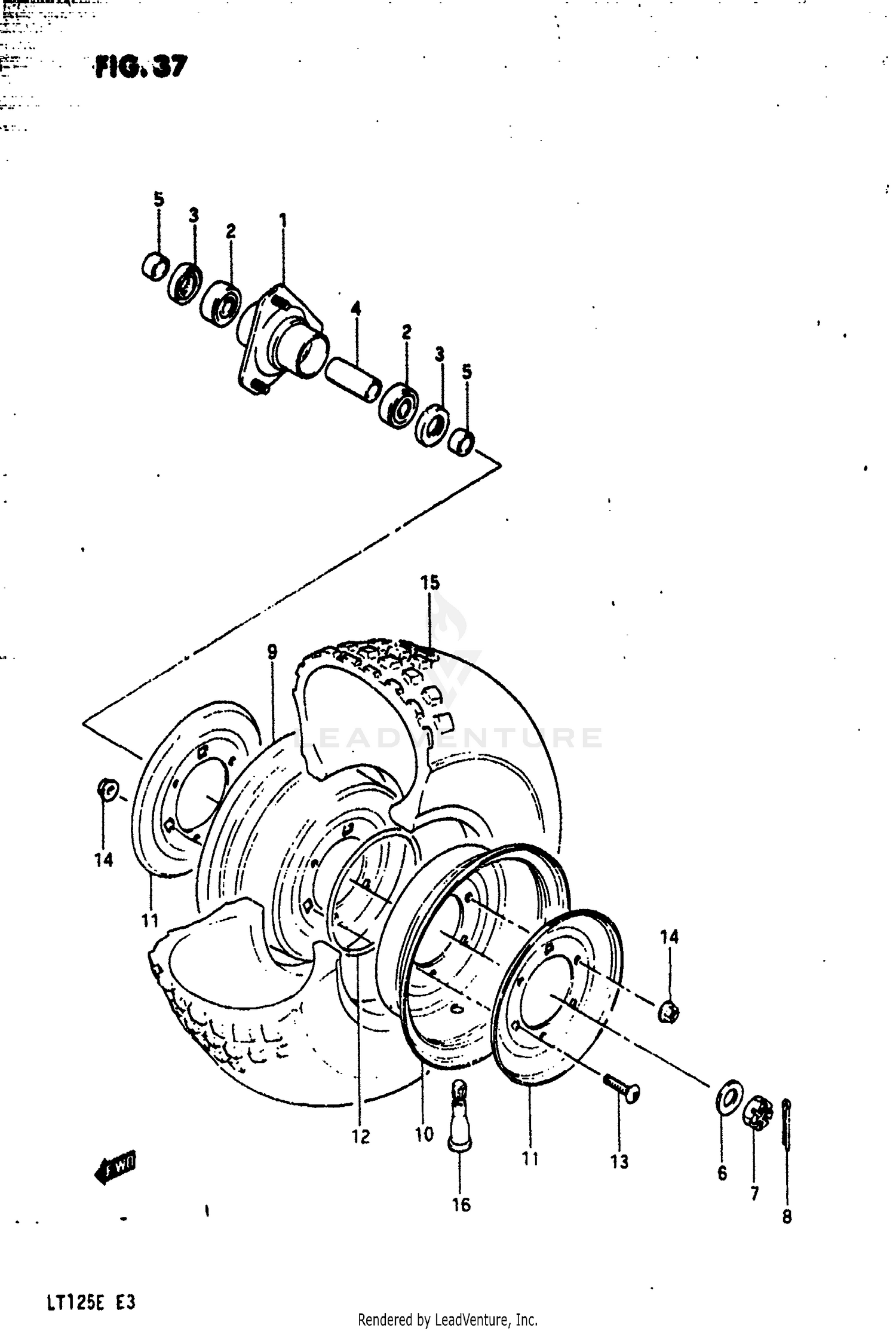 FRONT WHEEL (MODEL D)