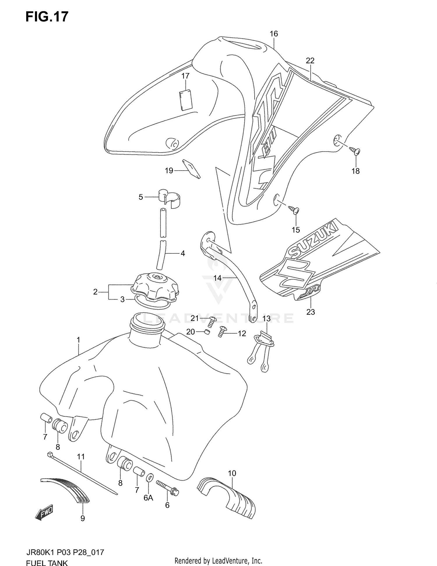 FUEL TANK (MODEL K1/K2)
