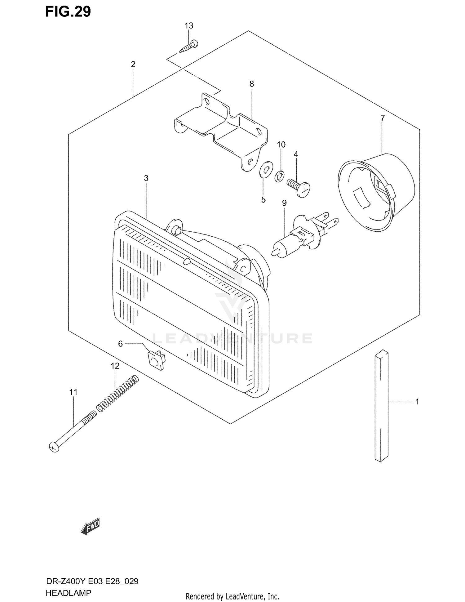 HEADLAMP (MODEL Y/K1)