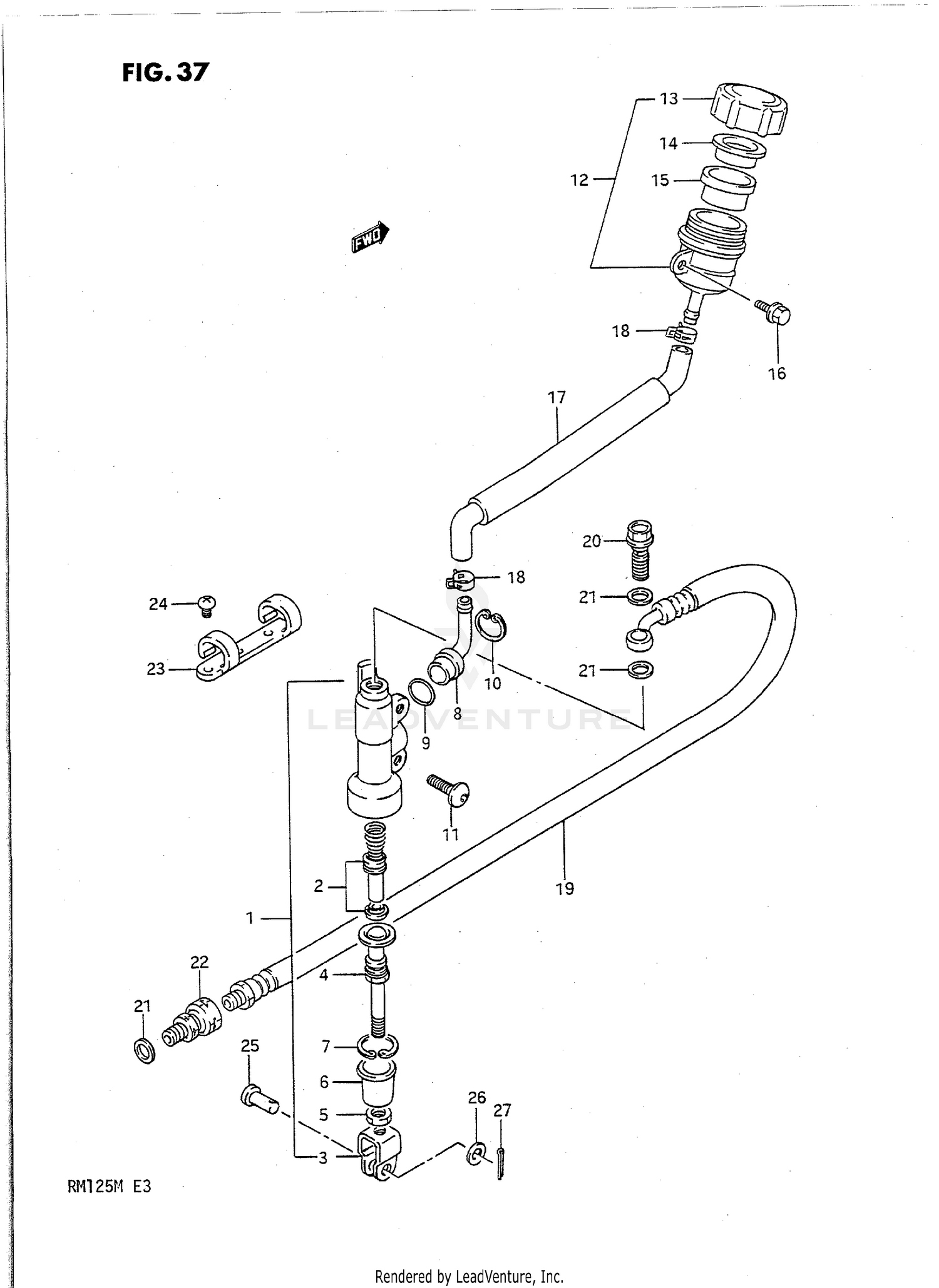 REAR MASTER CYLINDER (MODEL K)