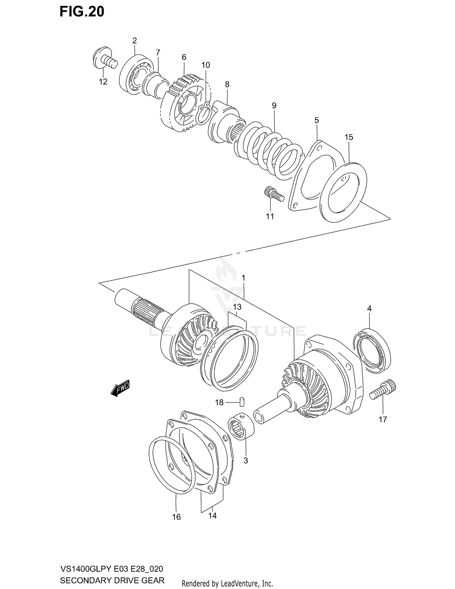 SECONDARY DRIVE GEAR