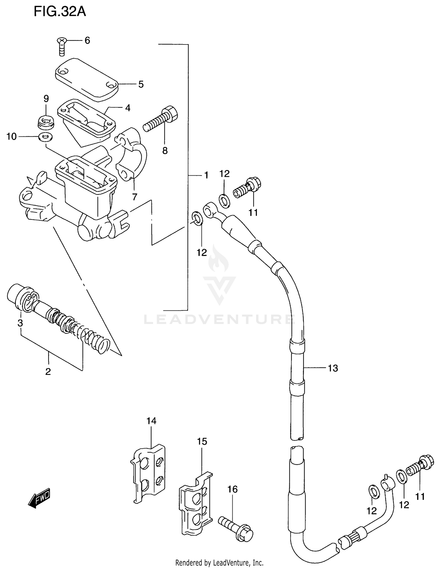 FRONT MASTER CYLINDER (MODEL X/Y)