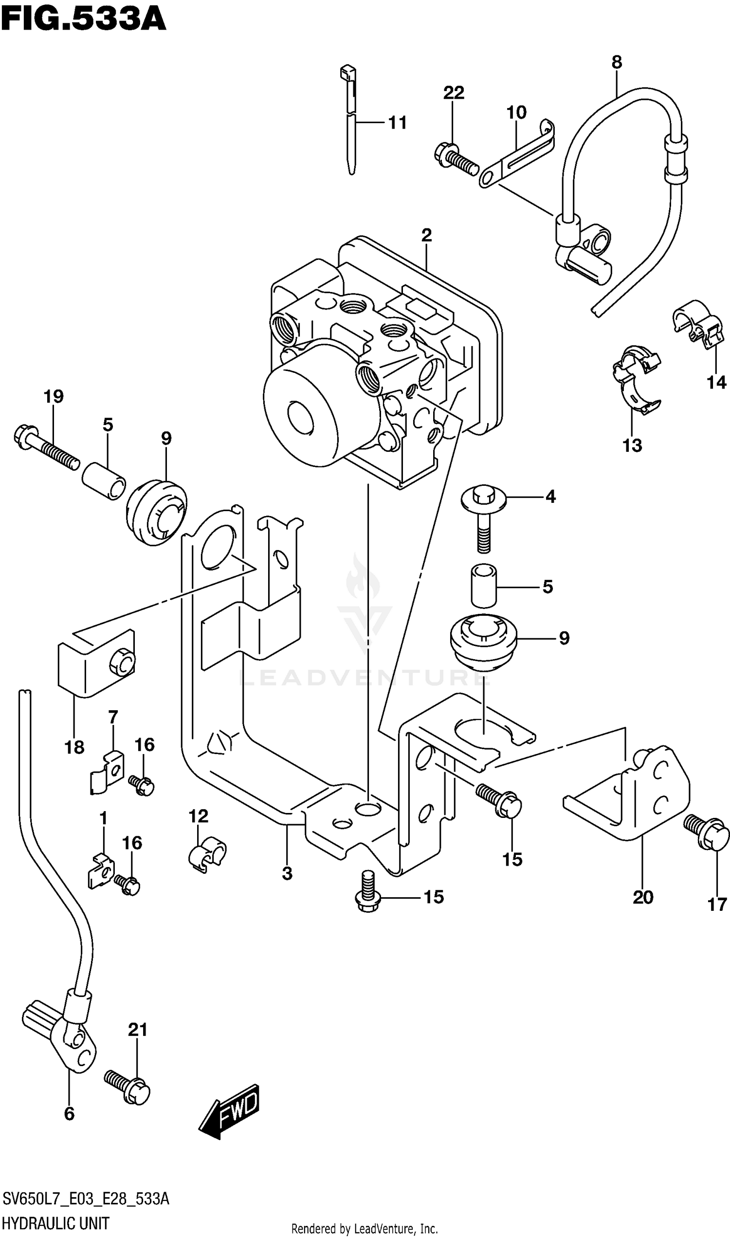 HYDRAULIC UNIT (SV650AL7 E28)