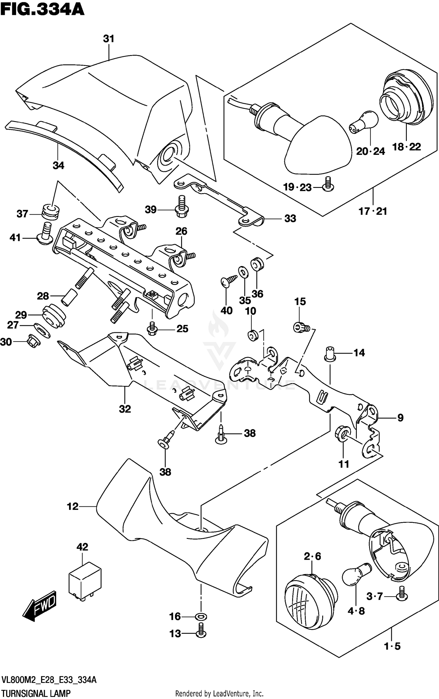 TURNSIGNAL LAMP (E28)