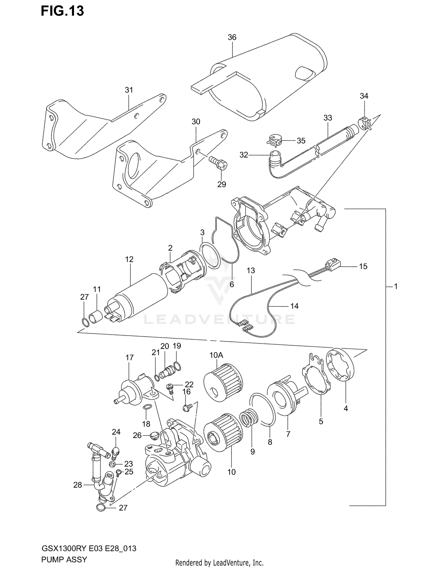 PUMP ASSY (MODEL X/Y)