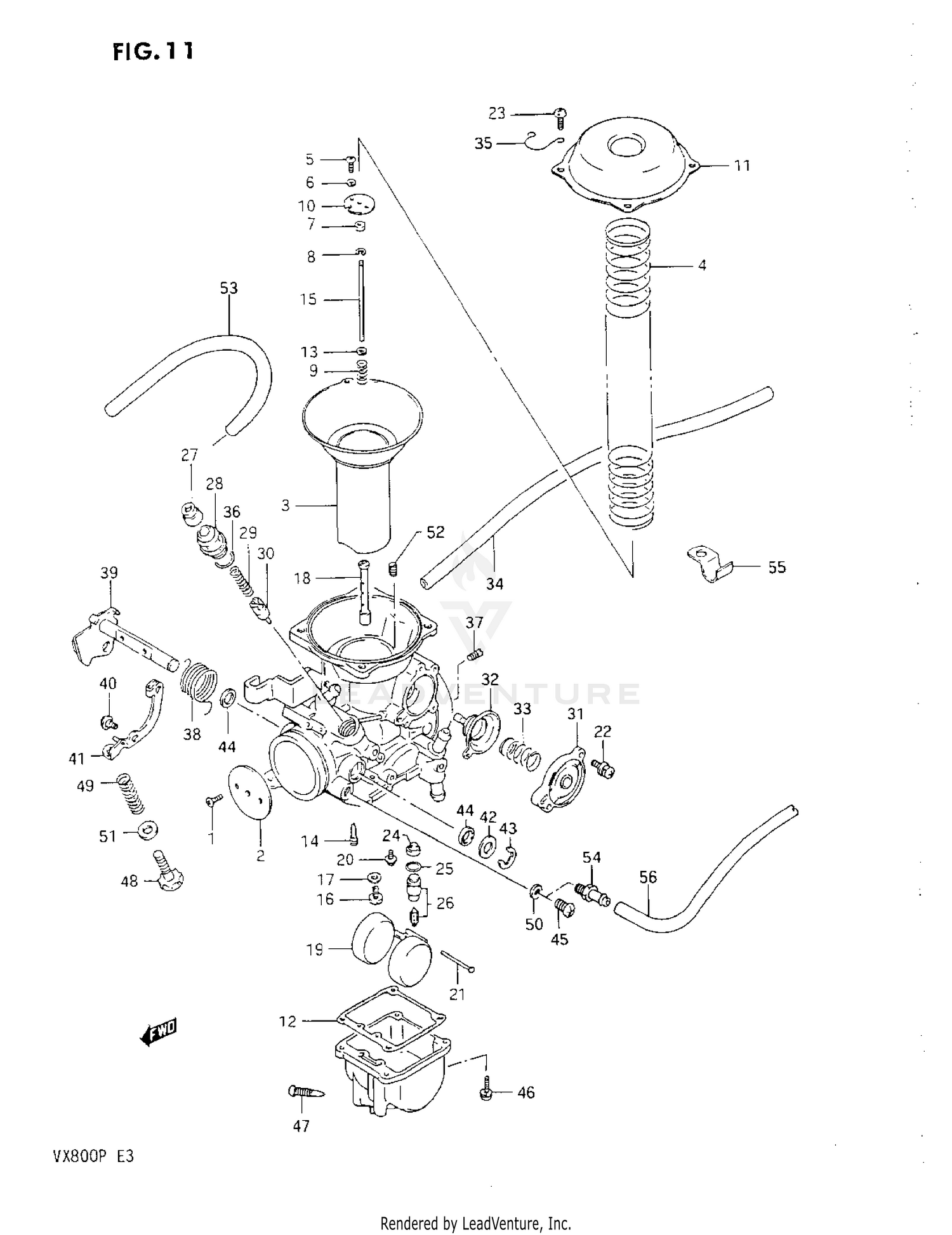 CARBURETOR (REAR)