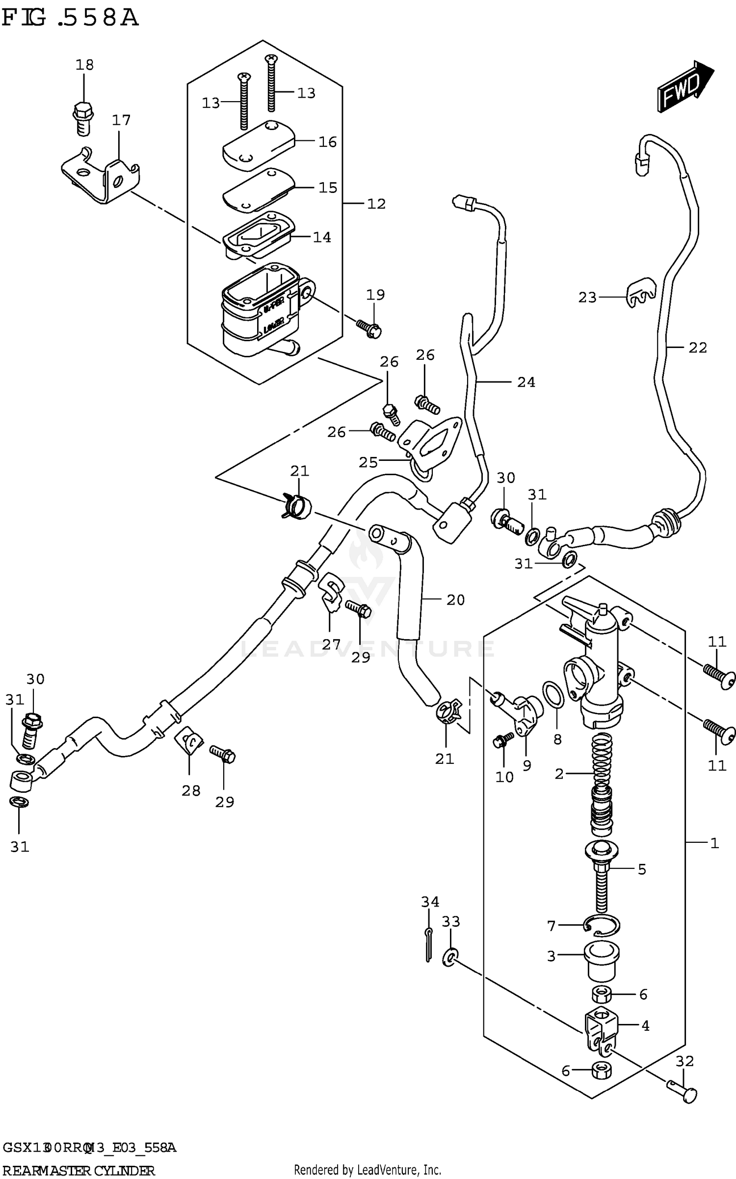 REAR MASTER CYLINDER