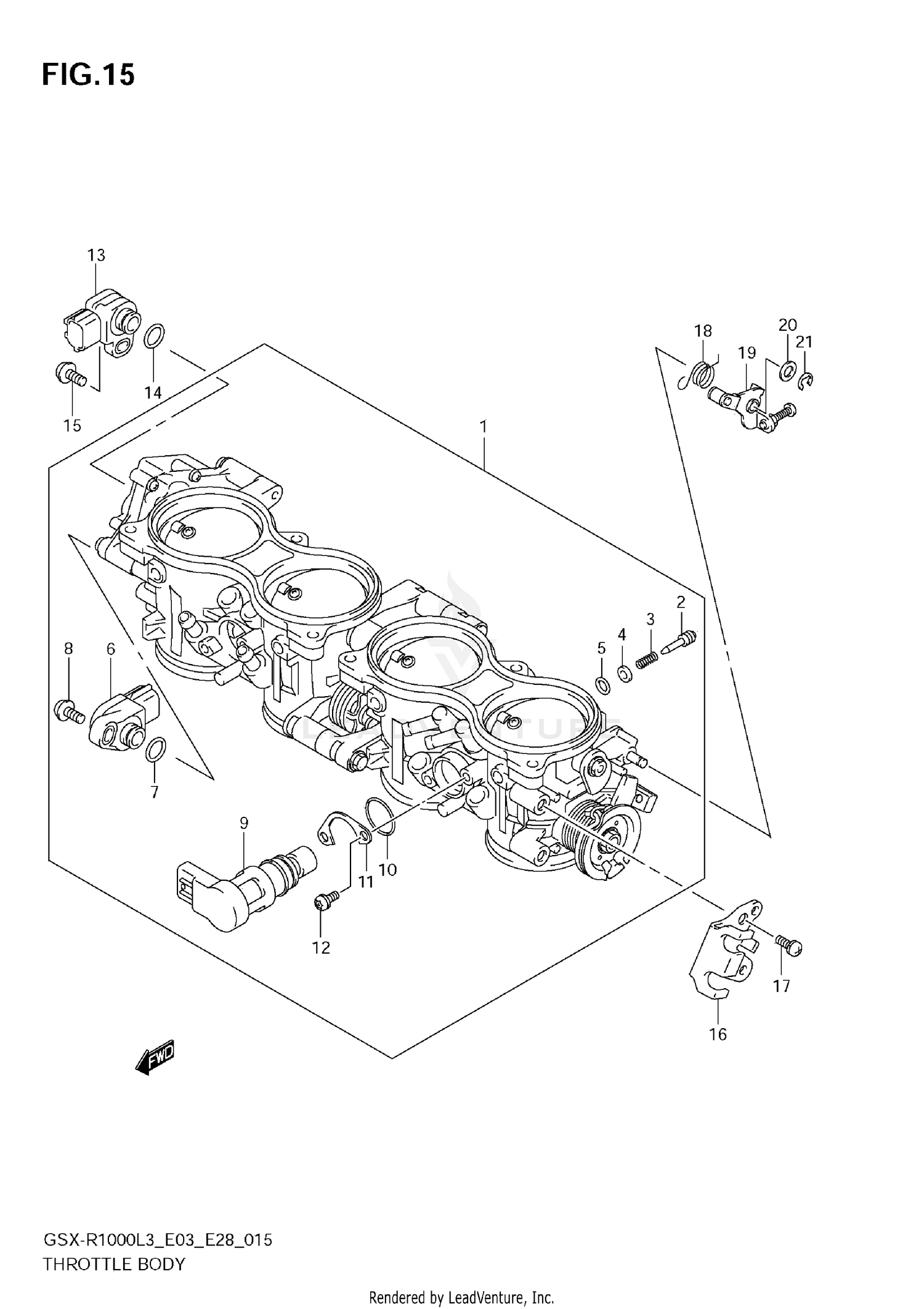 THROTTLE BODY (GSX-R1000ZL3 E03)