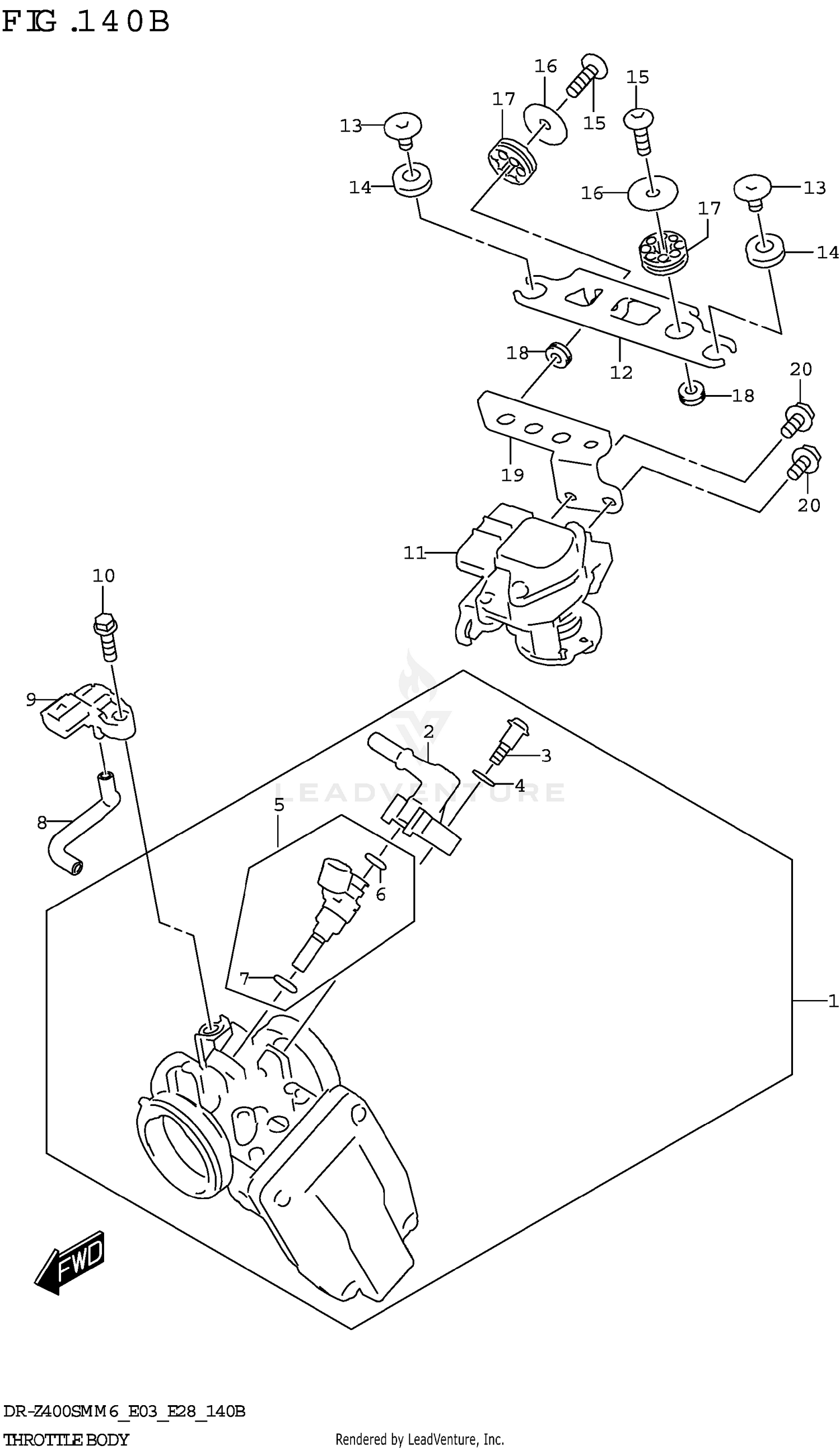 THROTTLE BODY (E33)