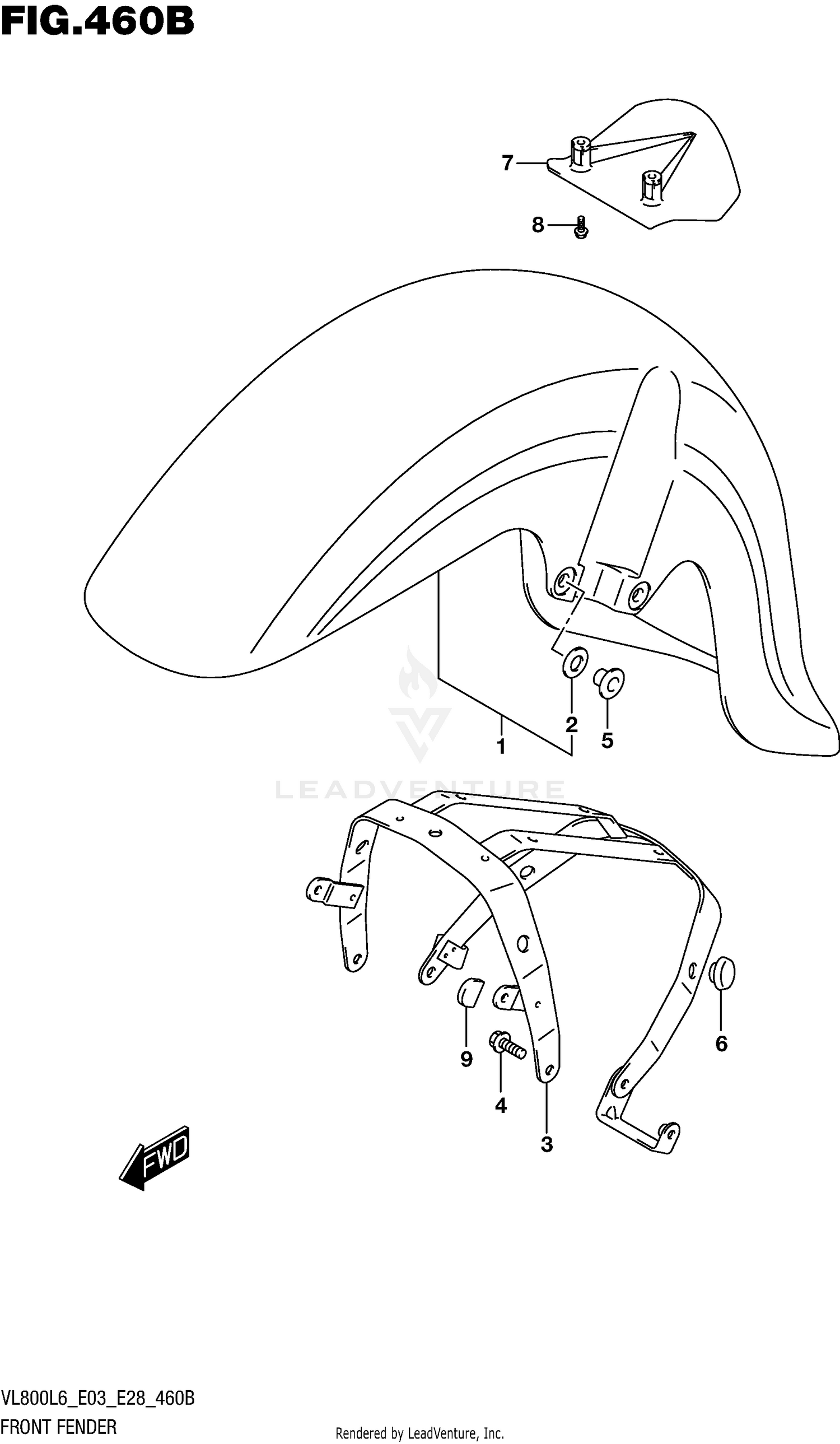 FRONT FENDER (VL800L6 E28)