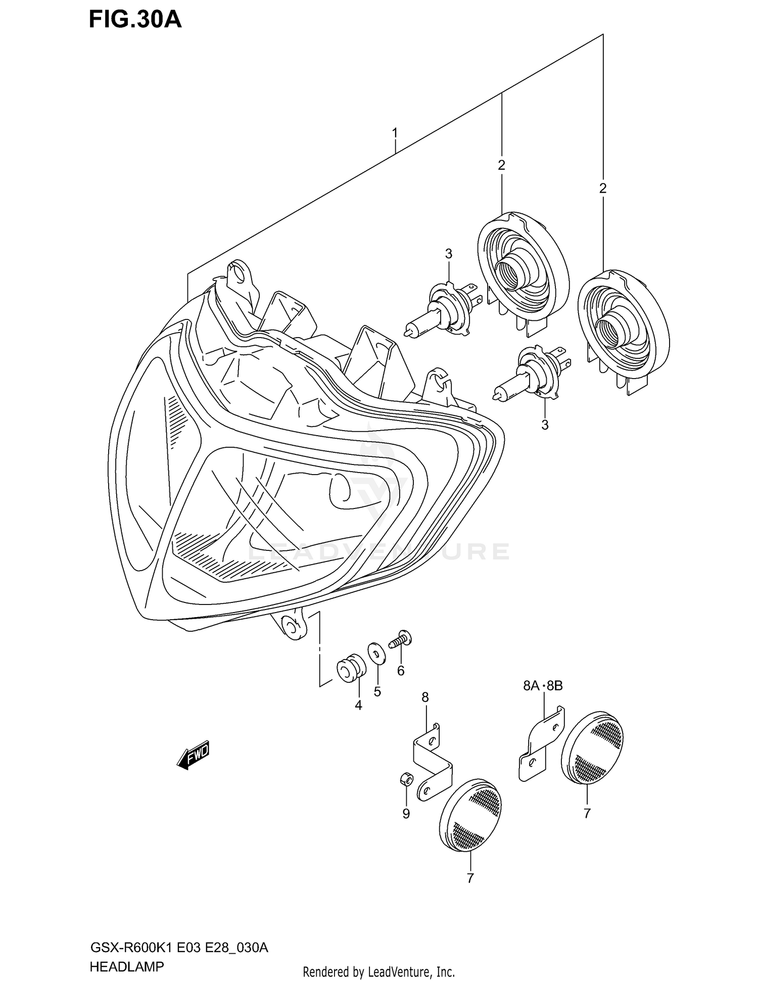 HEADLAMP (MODEL K2/K3)