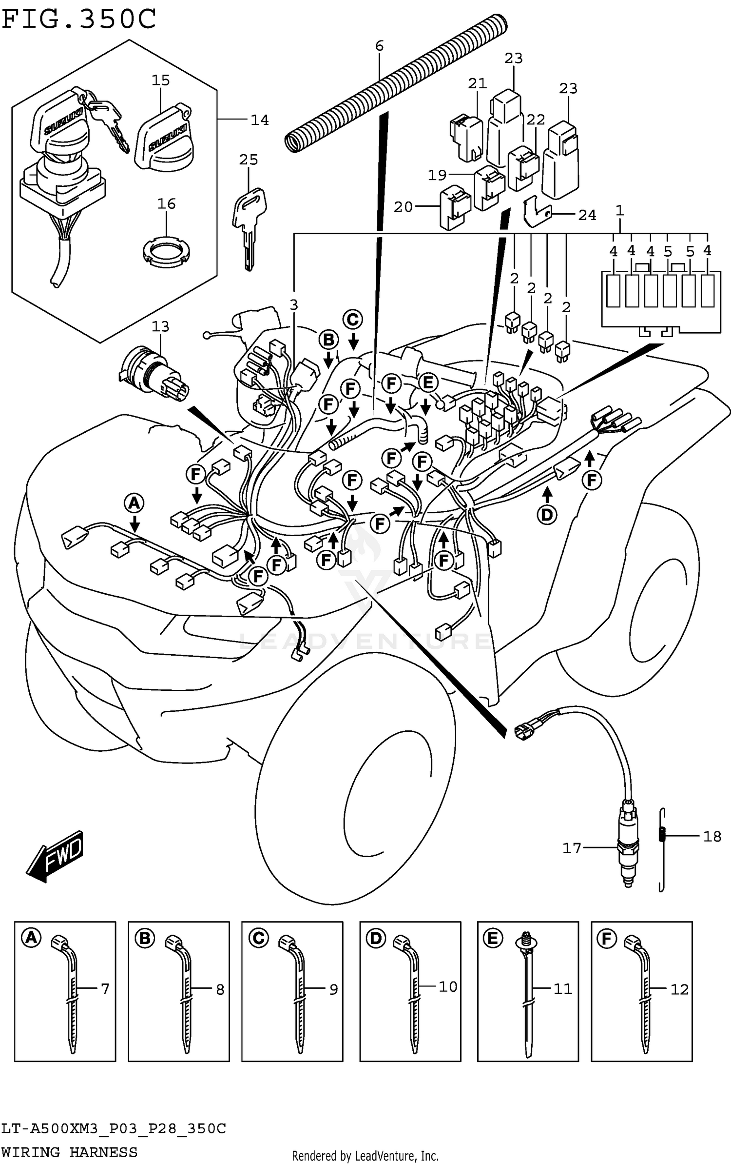 WIRING HARNESS (LT-A500XPM3 P33)