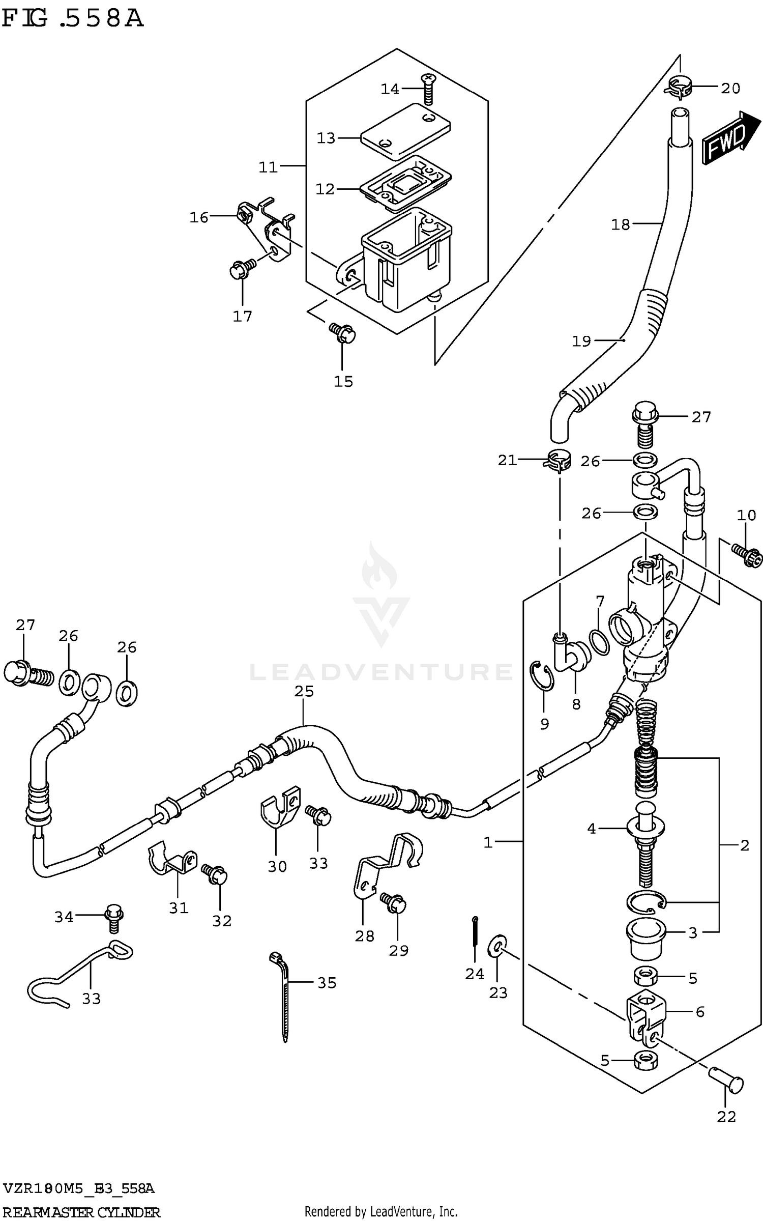 REAR MASTER CYLINDER