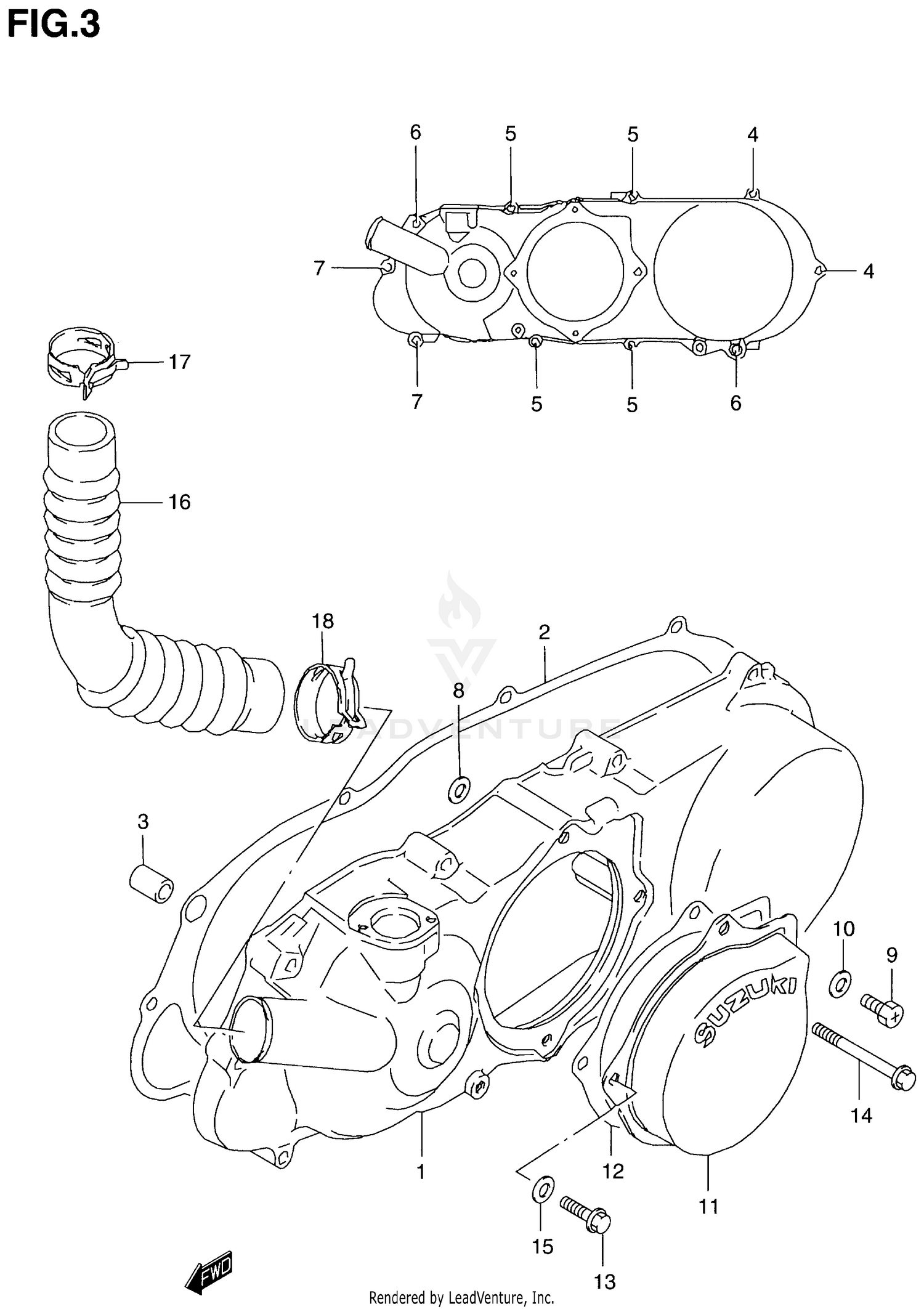CRANKCASE LEFT COVER