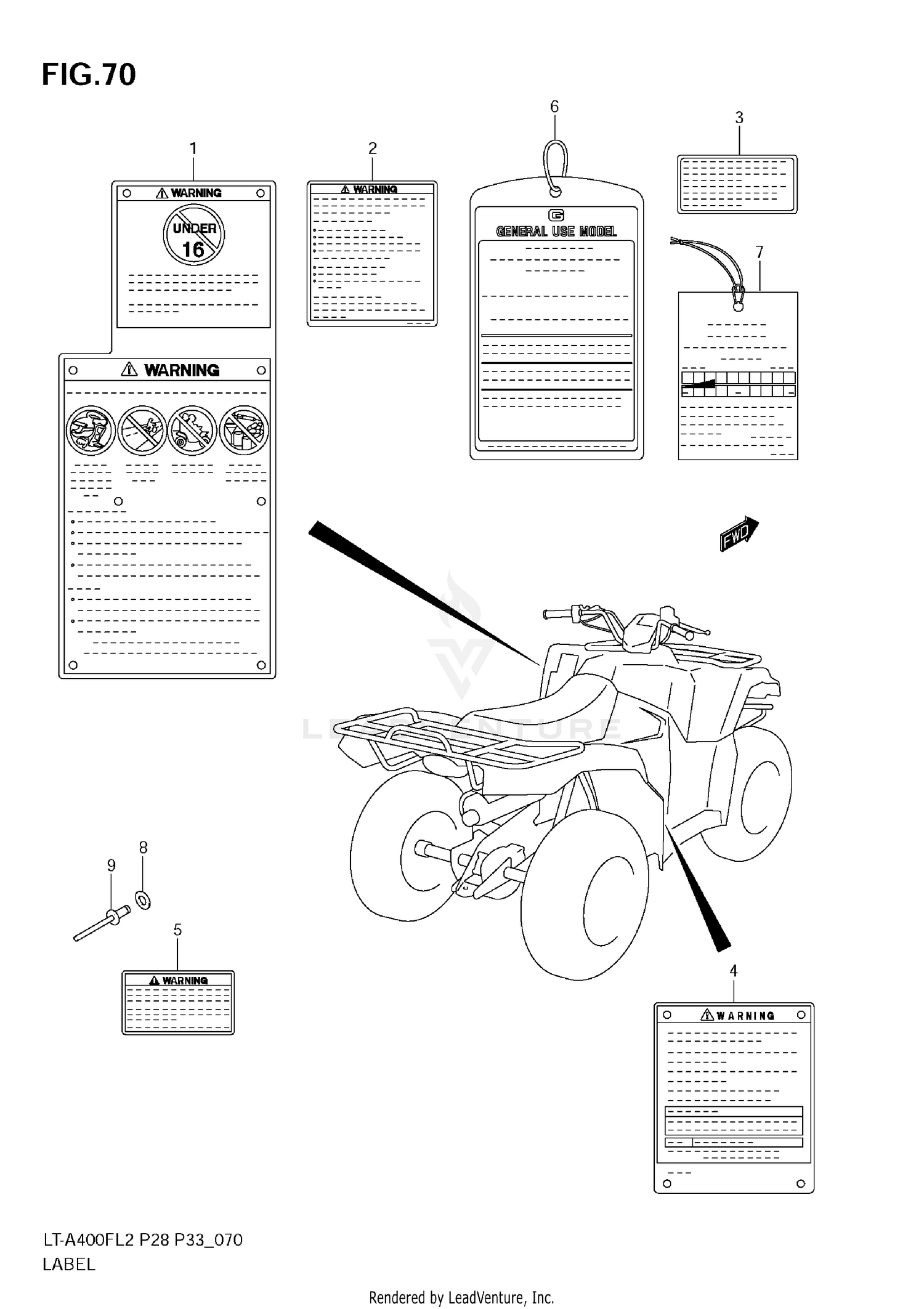 LABEL (LT-A400FZ E33)