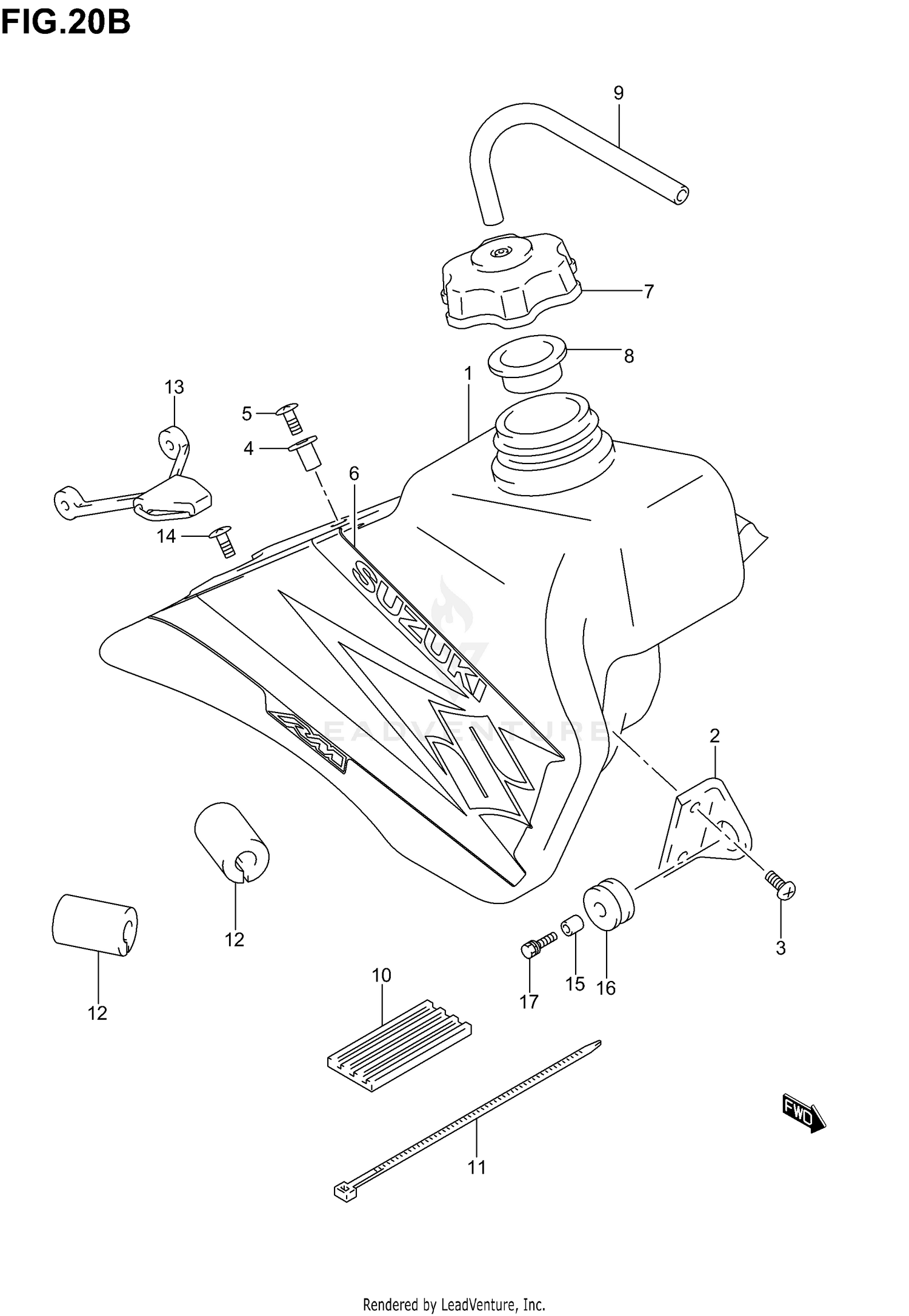 FUEL TANK (MODEL K4)