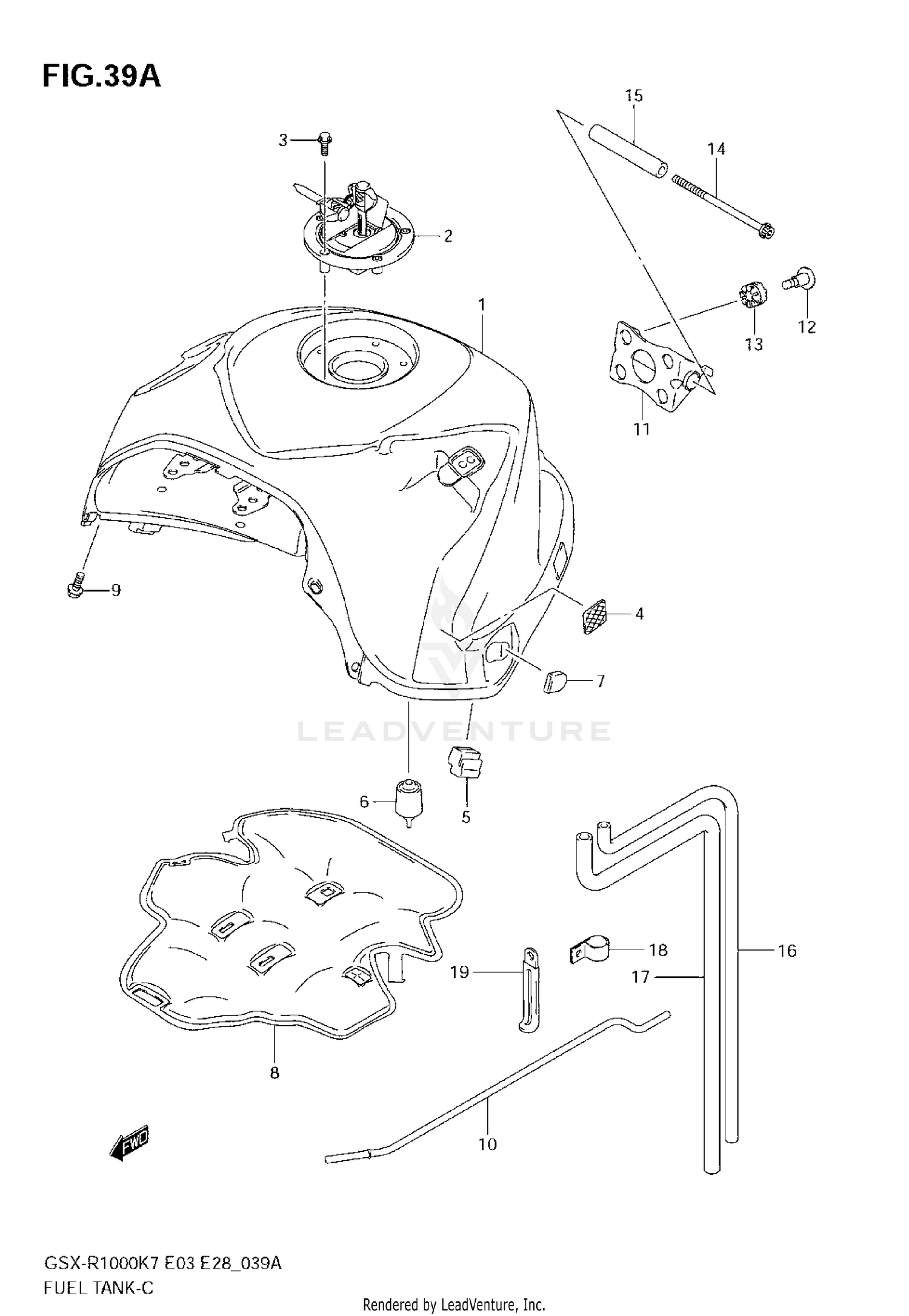 FUEL TANK (MODEL K8)