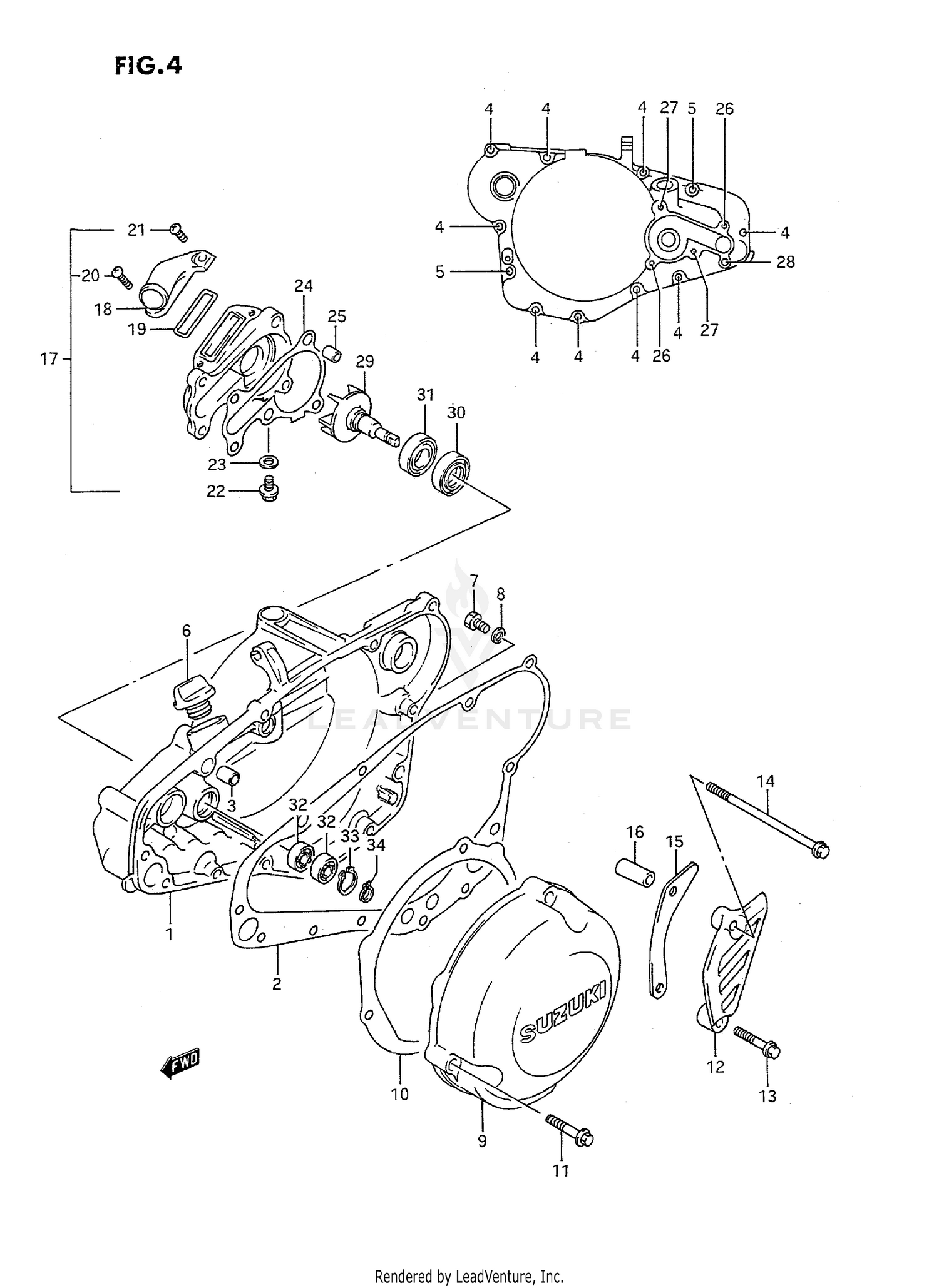 CRANKCASE COVER (MODEL K)