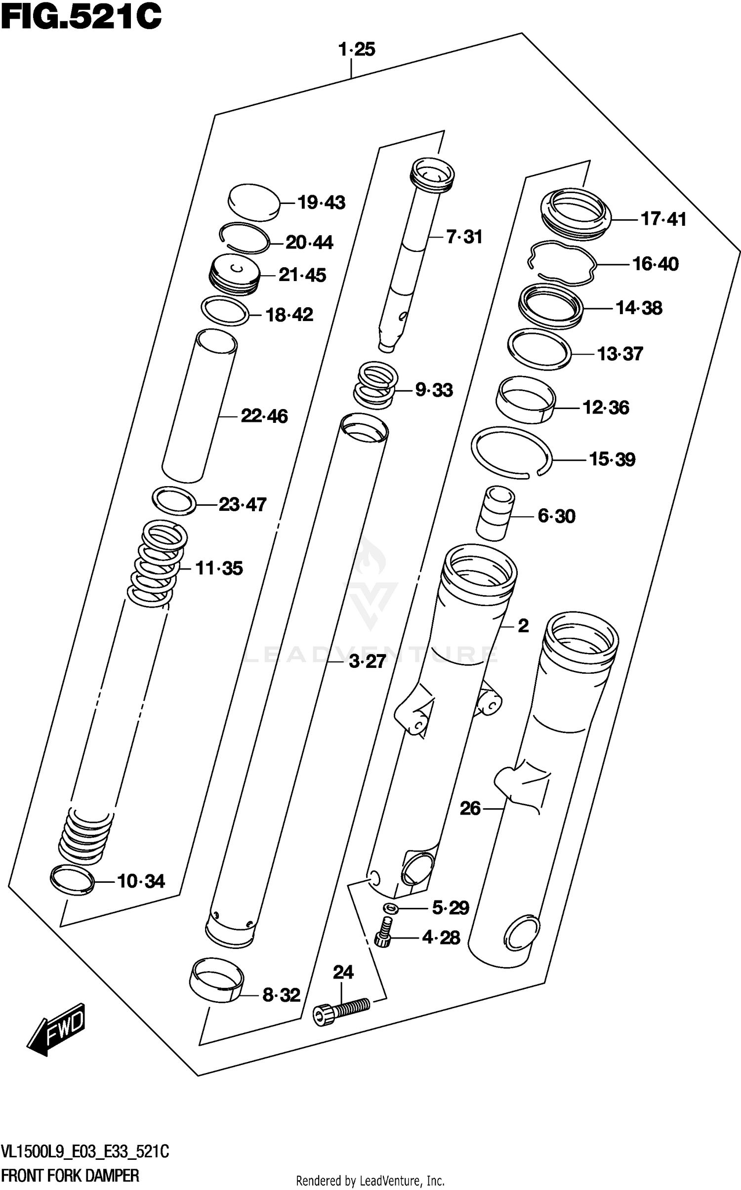 FRONT FORK DAMPER (VL1500TL9 E03)