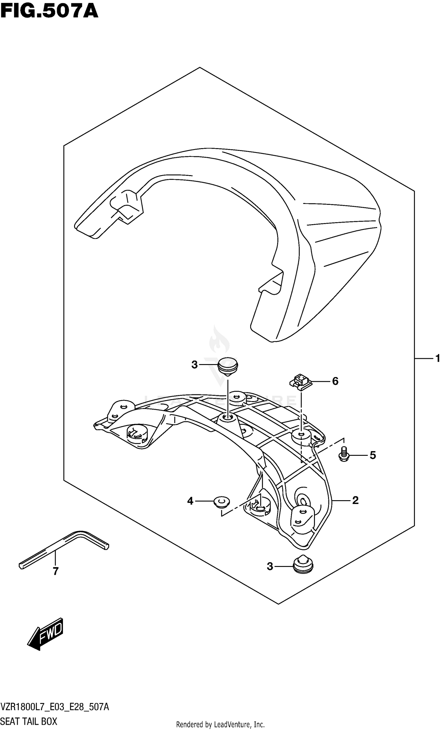 SEAT TAIL BOX (VZR1800L7 E28)