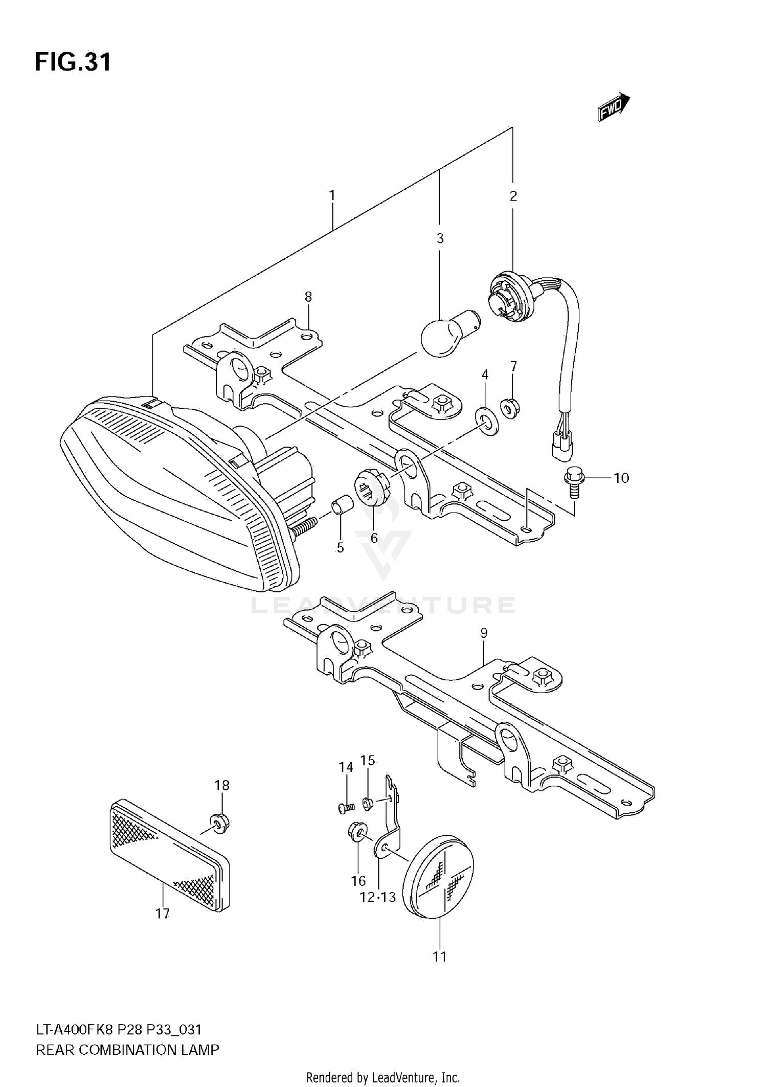 REAR COMBINATION LAMP