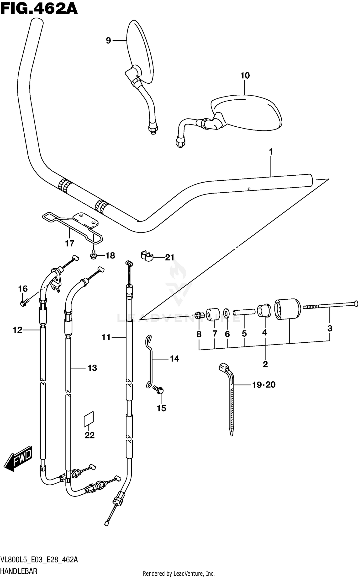 HANDLEBAR (VL800L5 E03)