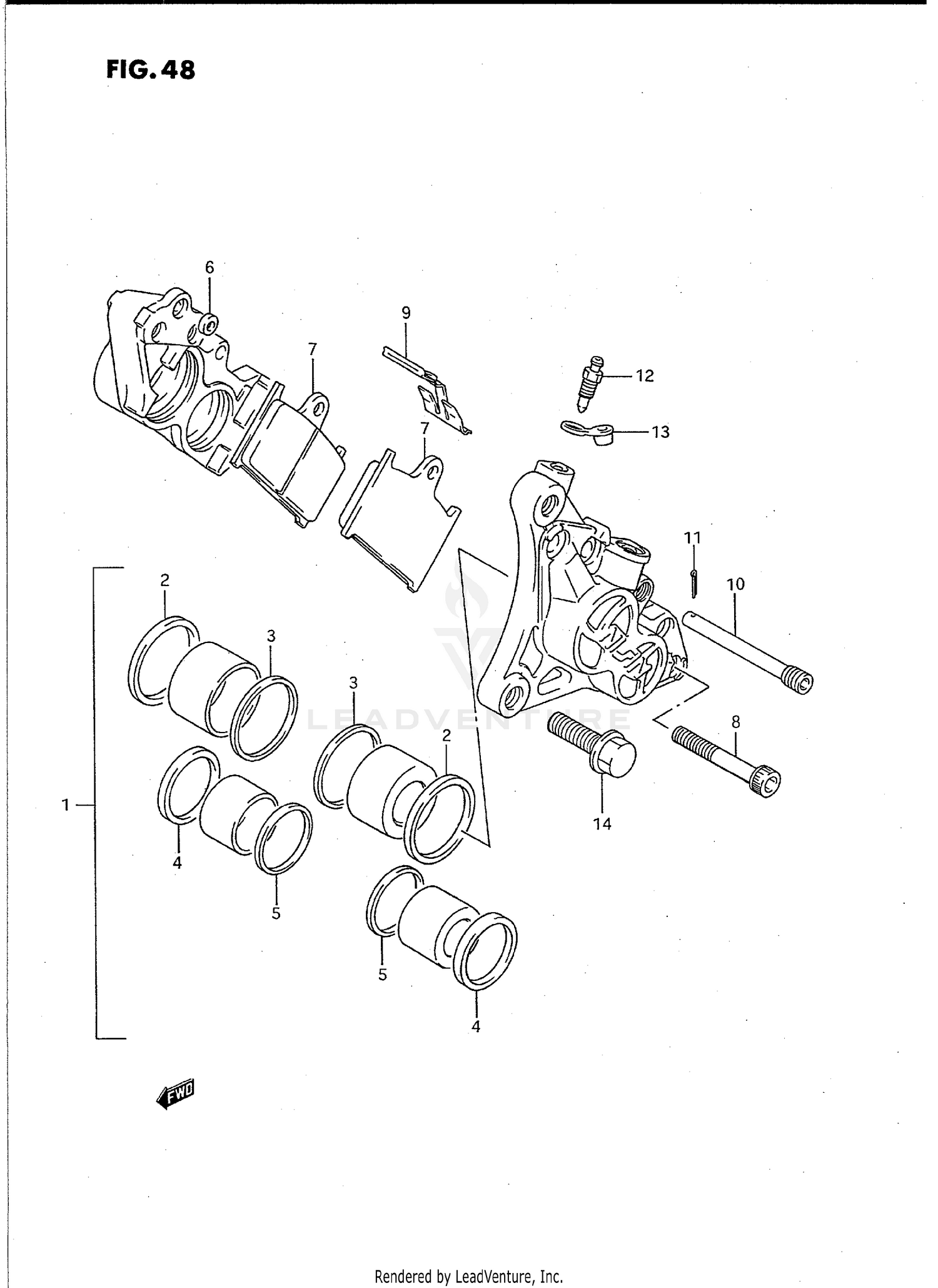 FRONT CALIPERS (MODEL P)