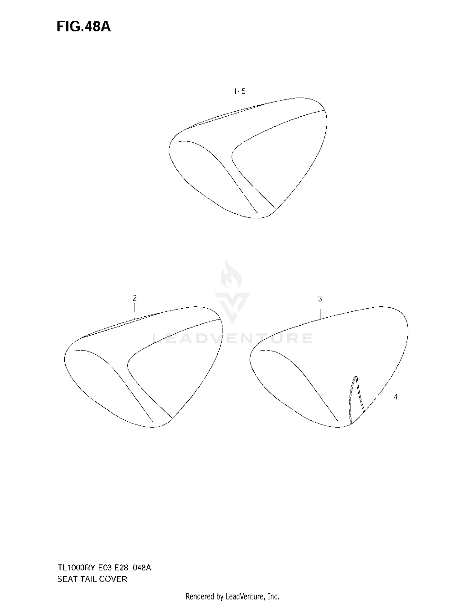 SEAT TAIL BOX (MODEL W/X/Y)
