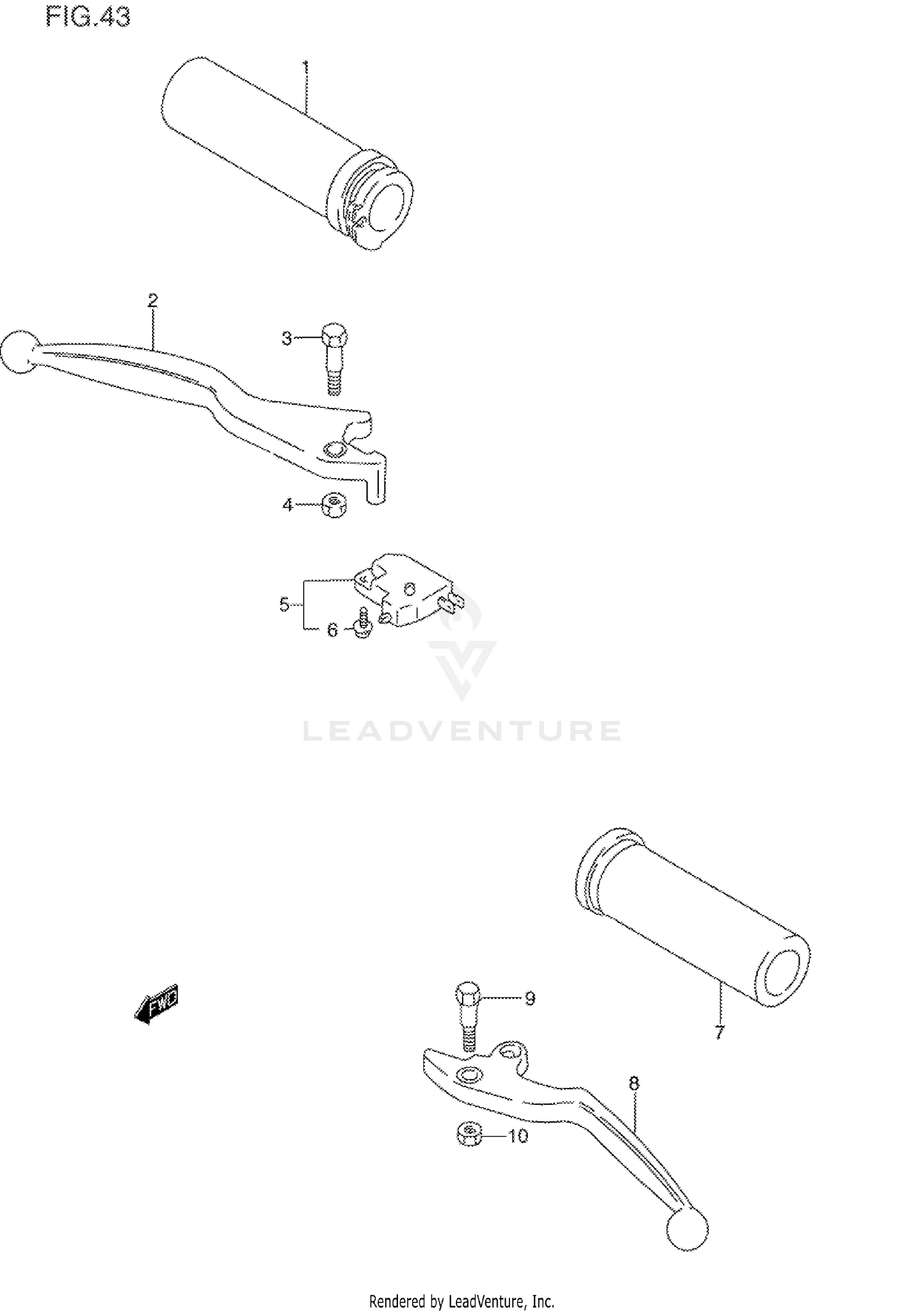 HANDLE LEVER (MODEL N/P/R)