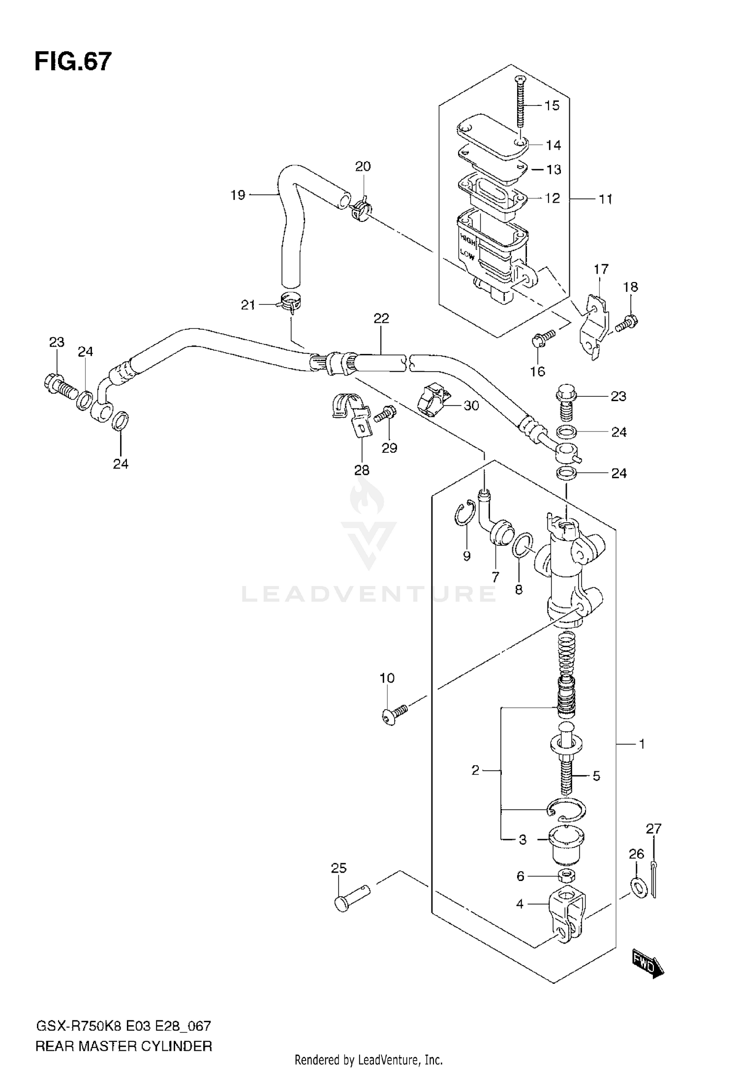 REAR MASTER CYLINDER