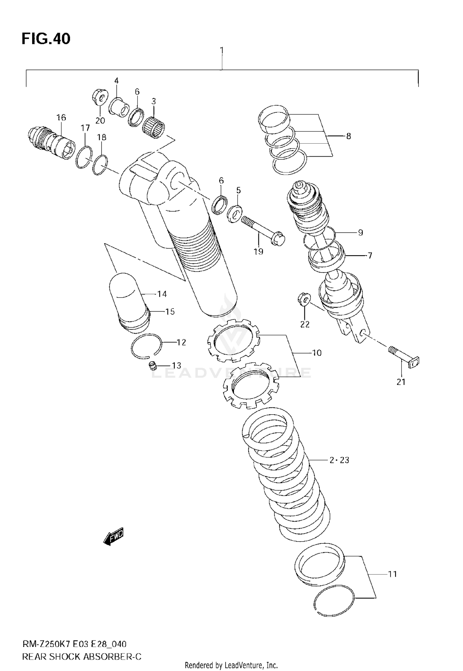 REAR SHOCK ABSORBER