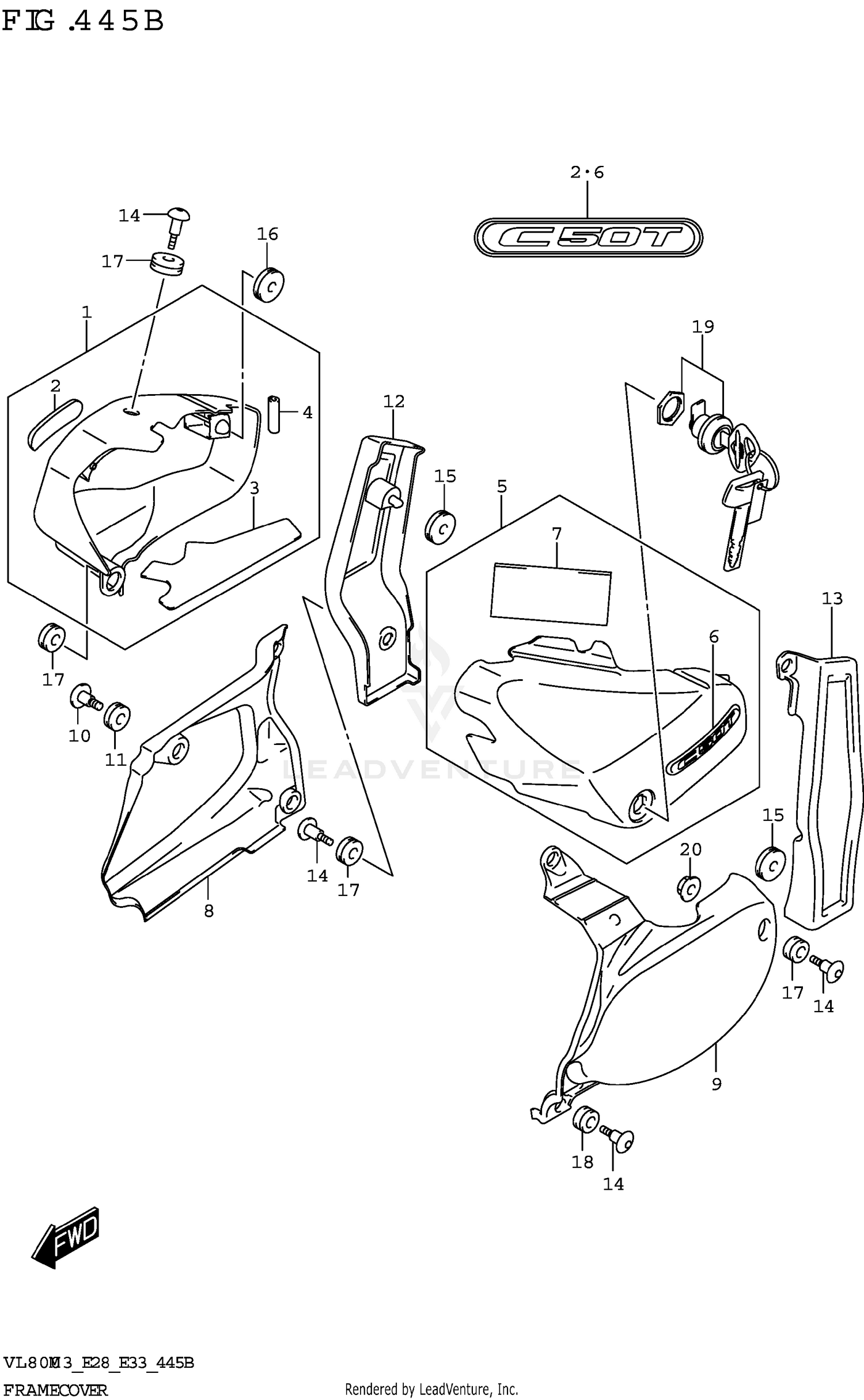 FRAME COVER (VL800T)