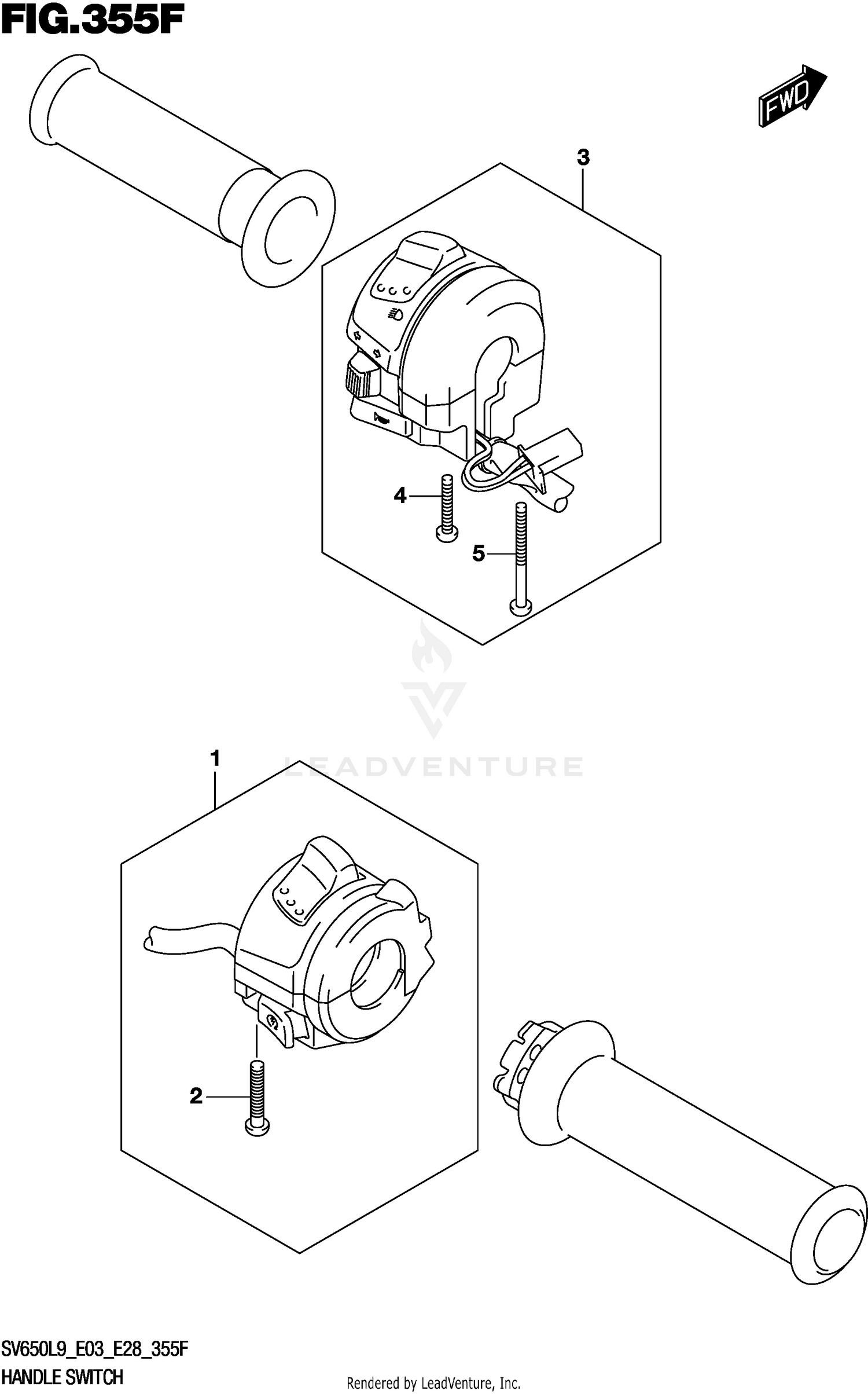 HANDLE SWITCH (SV650XAL9 E33)