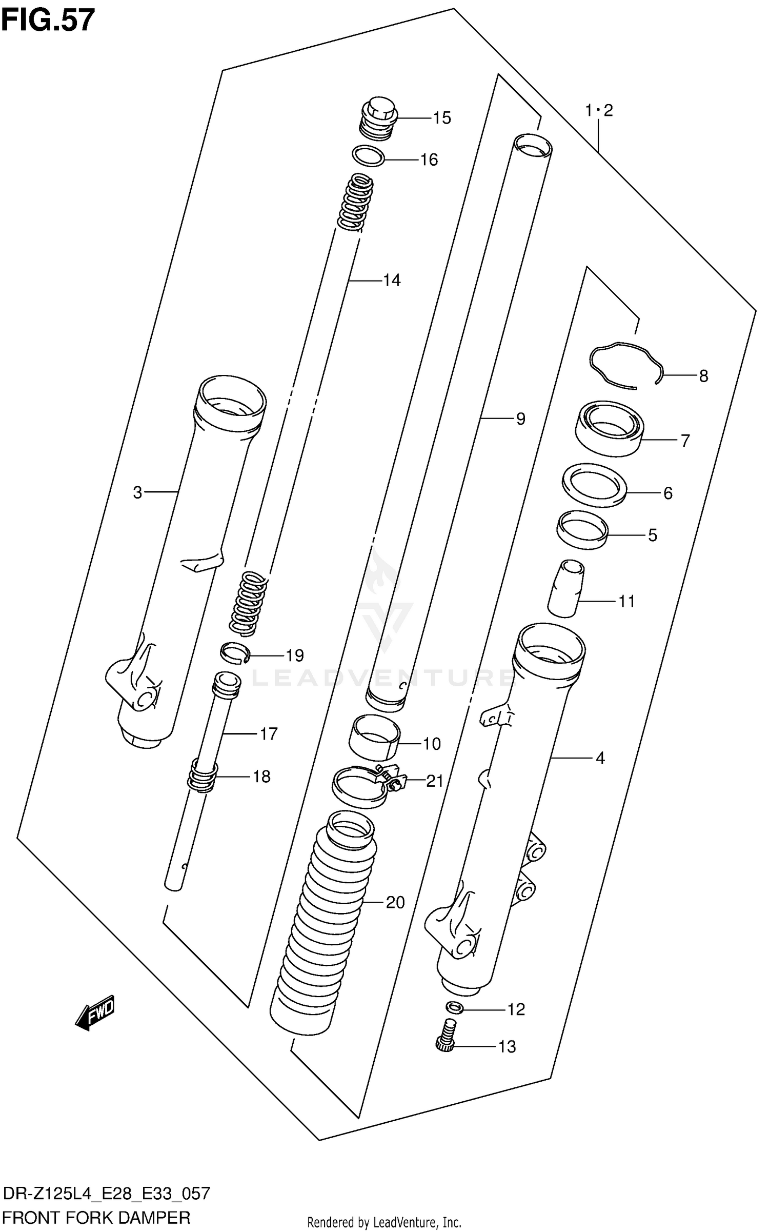 FRONT FORK DAMPER (DR-Z125LL4 E33)