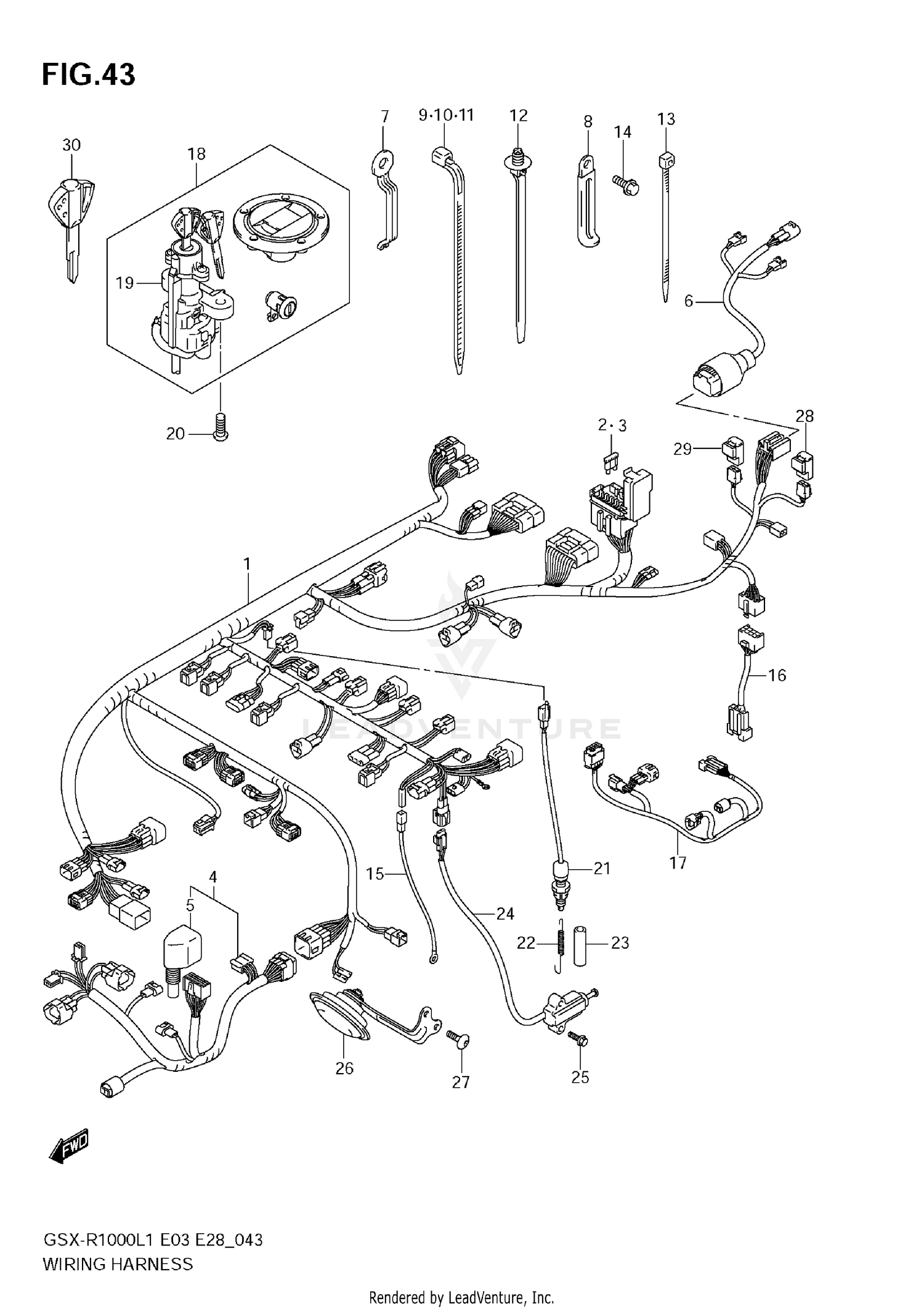 WIRING HARNESS (GSX-R1000L1 E3)