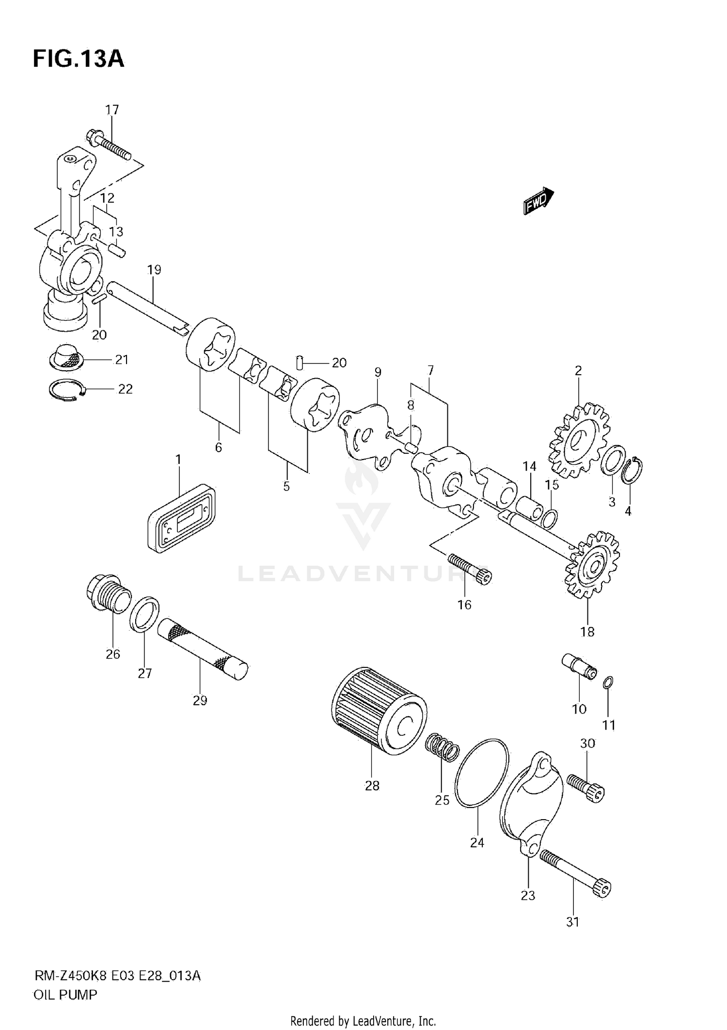 OIL PUMP (RM-Z450 L1)