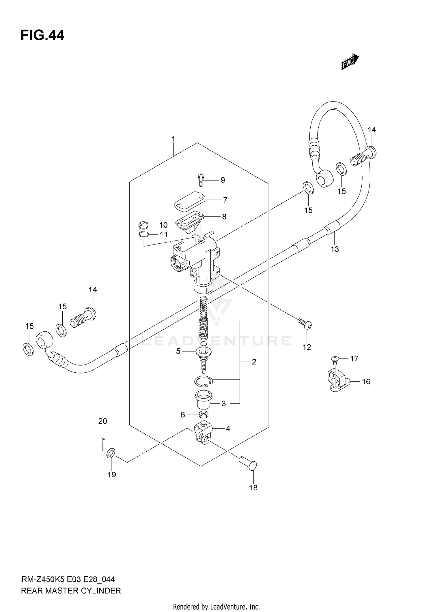 REAR MASTER CYLINDER