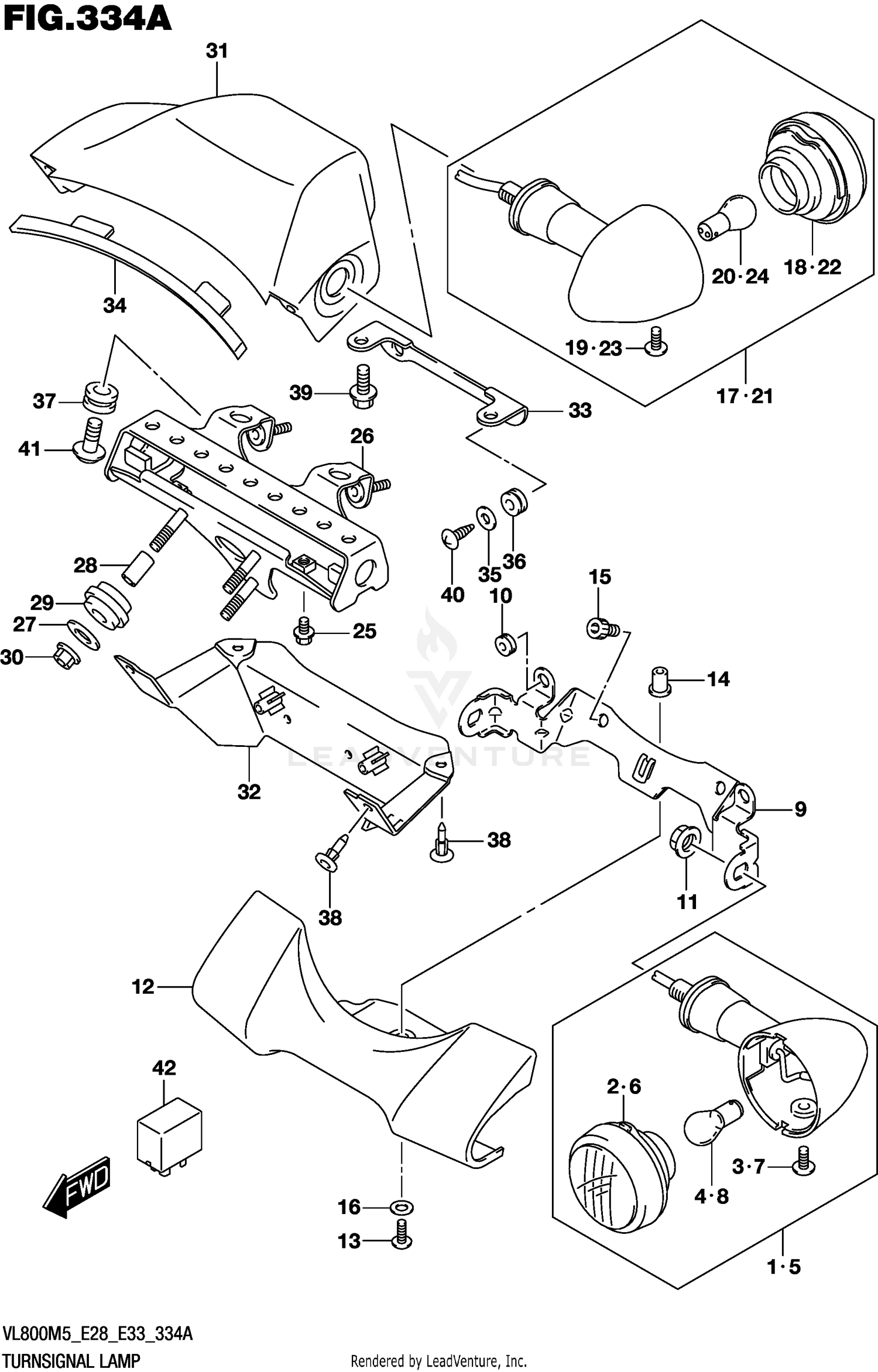 TURNSIGNAL LAMP (E33)