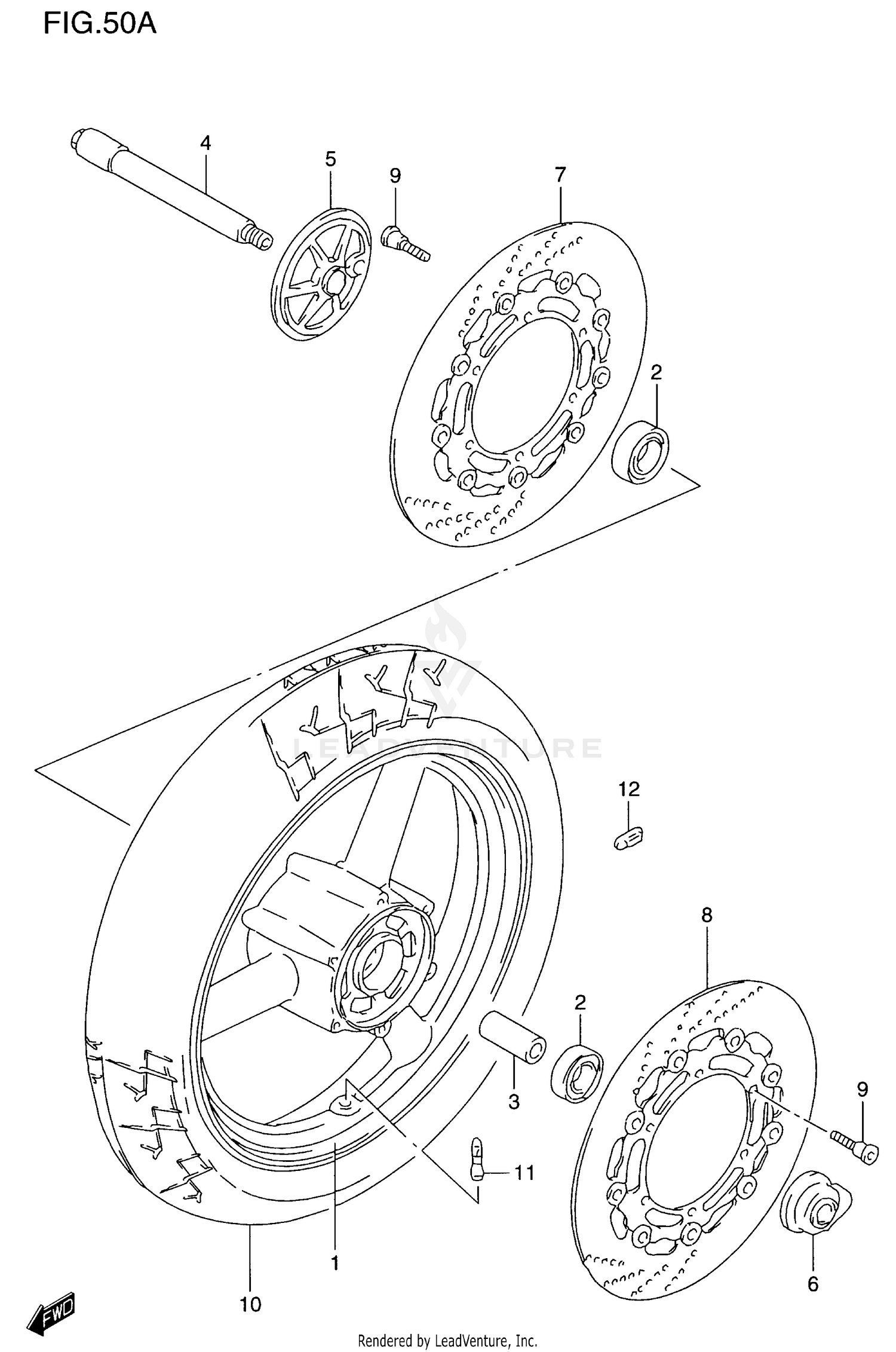 FRONT WHEEL (GSF1200SAV)