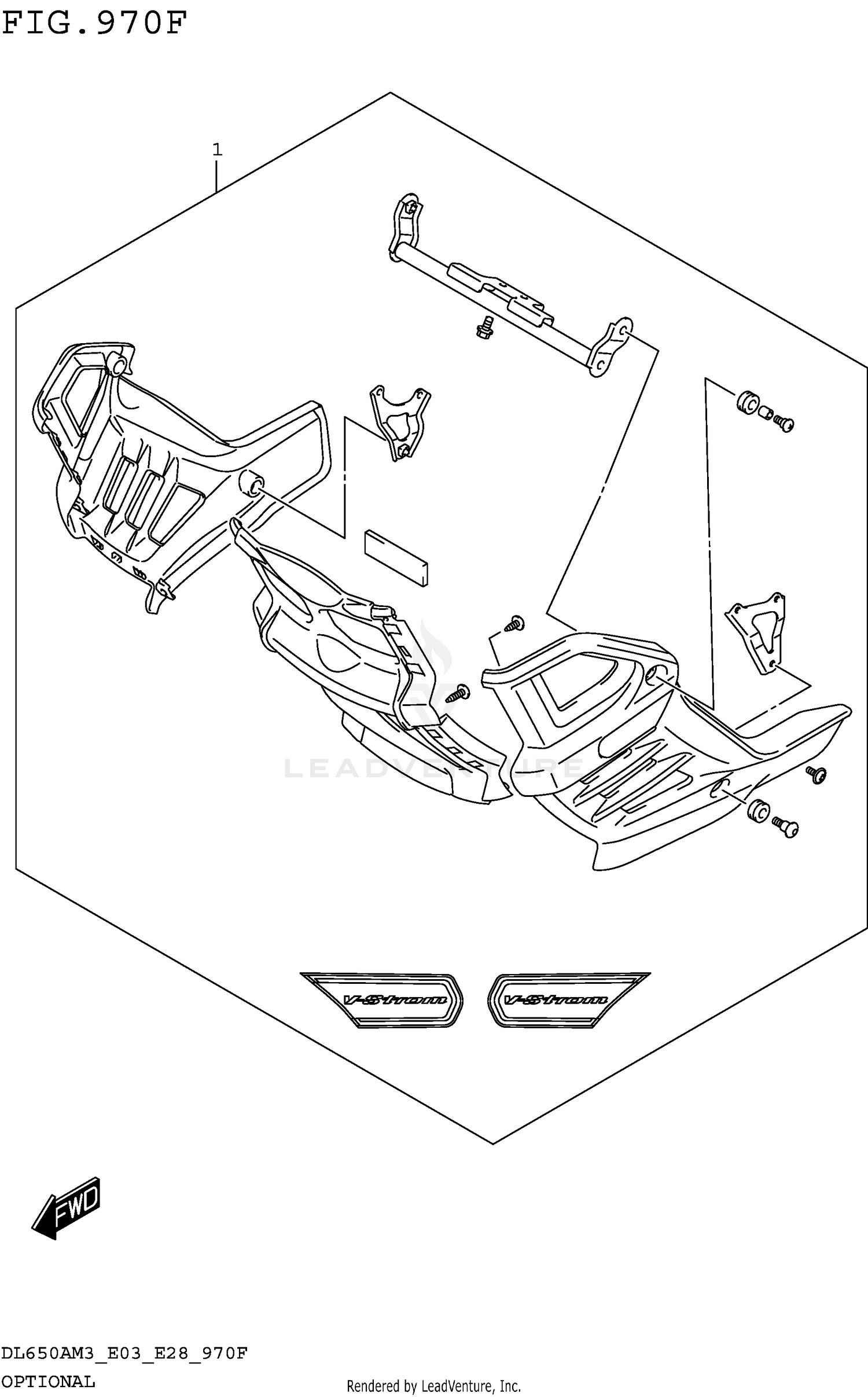OPTIONAL (DL650AM3E33,UNDER COWLING SET)