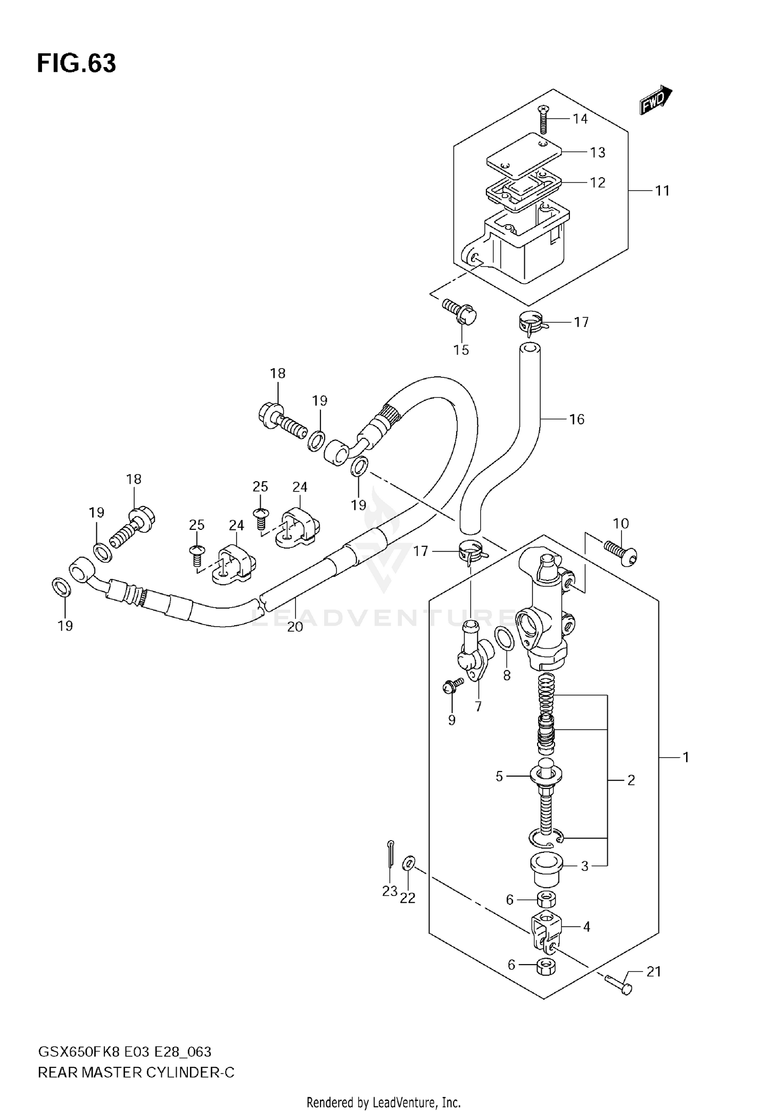 REAR MASTER CYLINDER