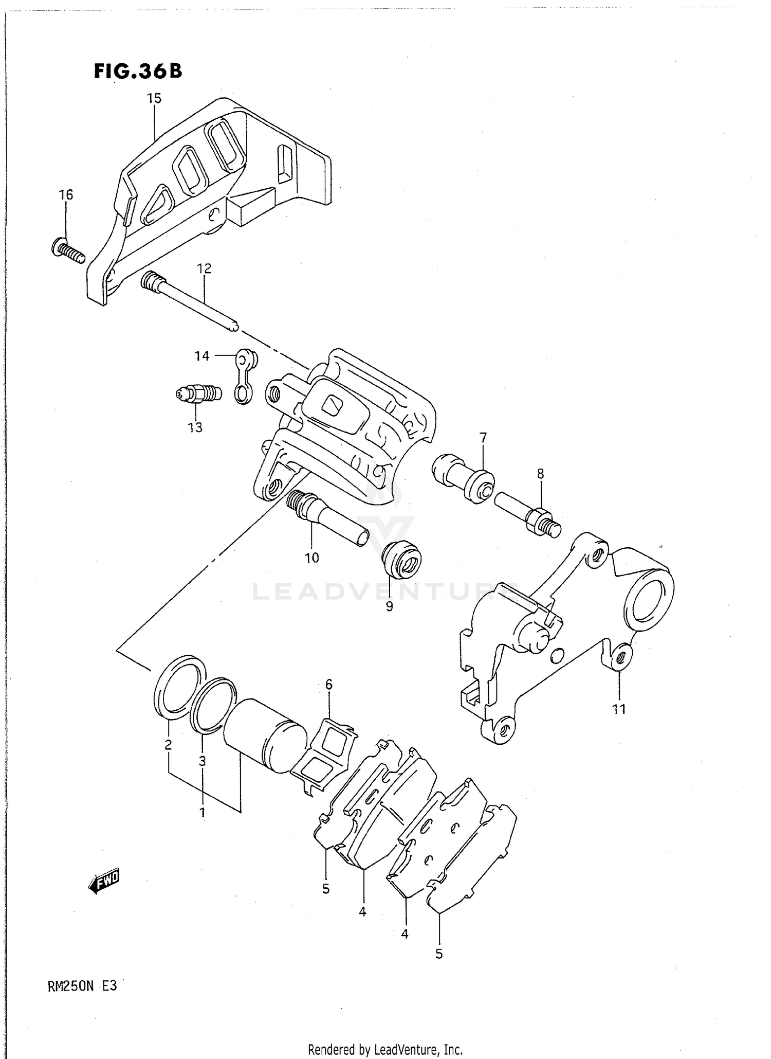 REAR CALIPERS (MODEL M)