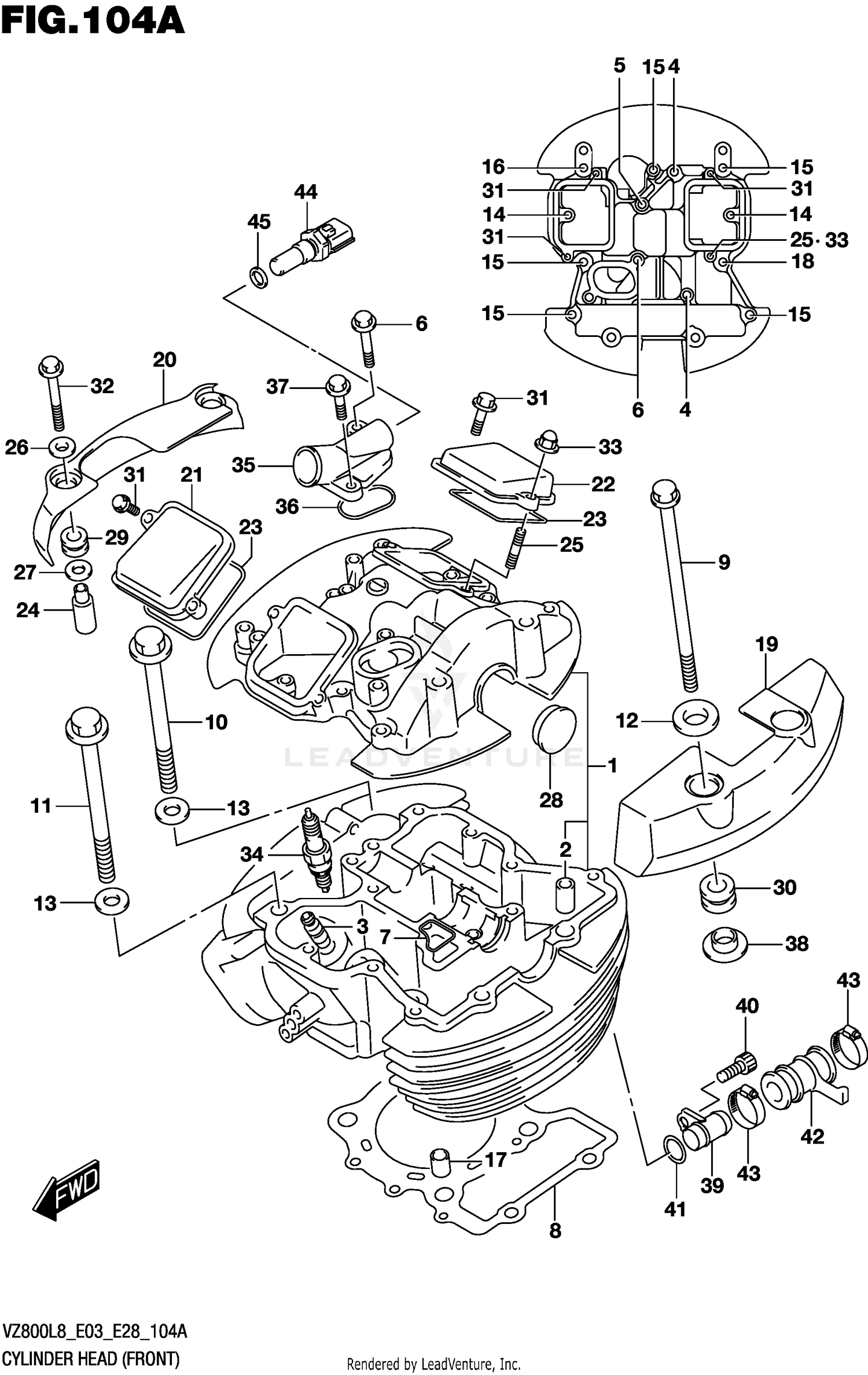 CYLINDER HEAD (FRONT)