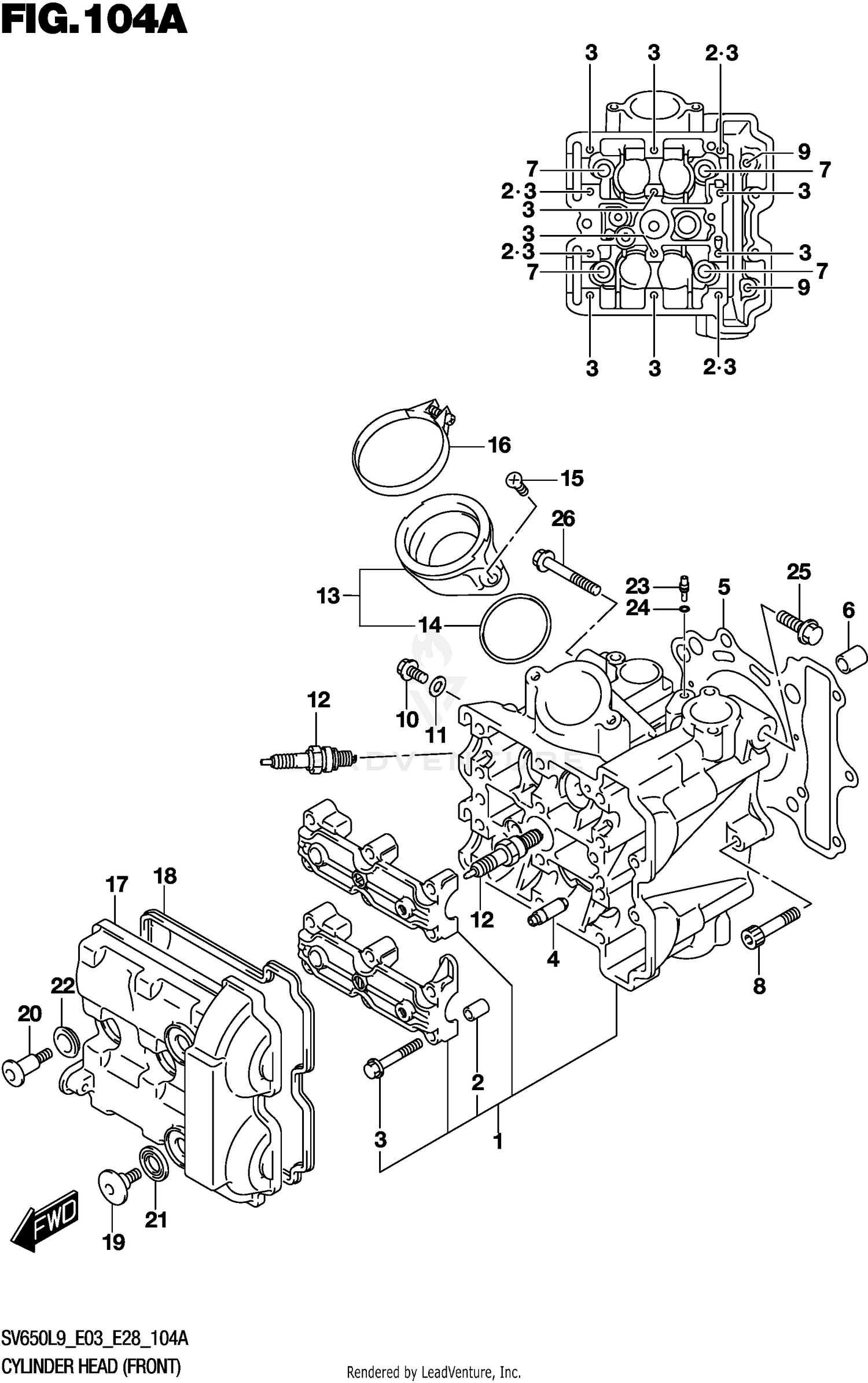 CYLINDER HEAD (FRONT)