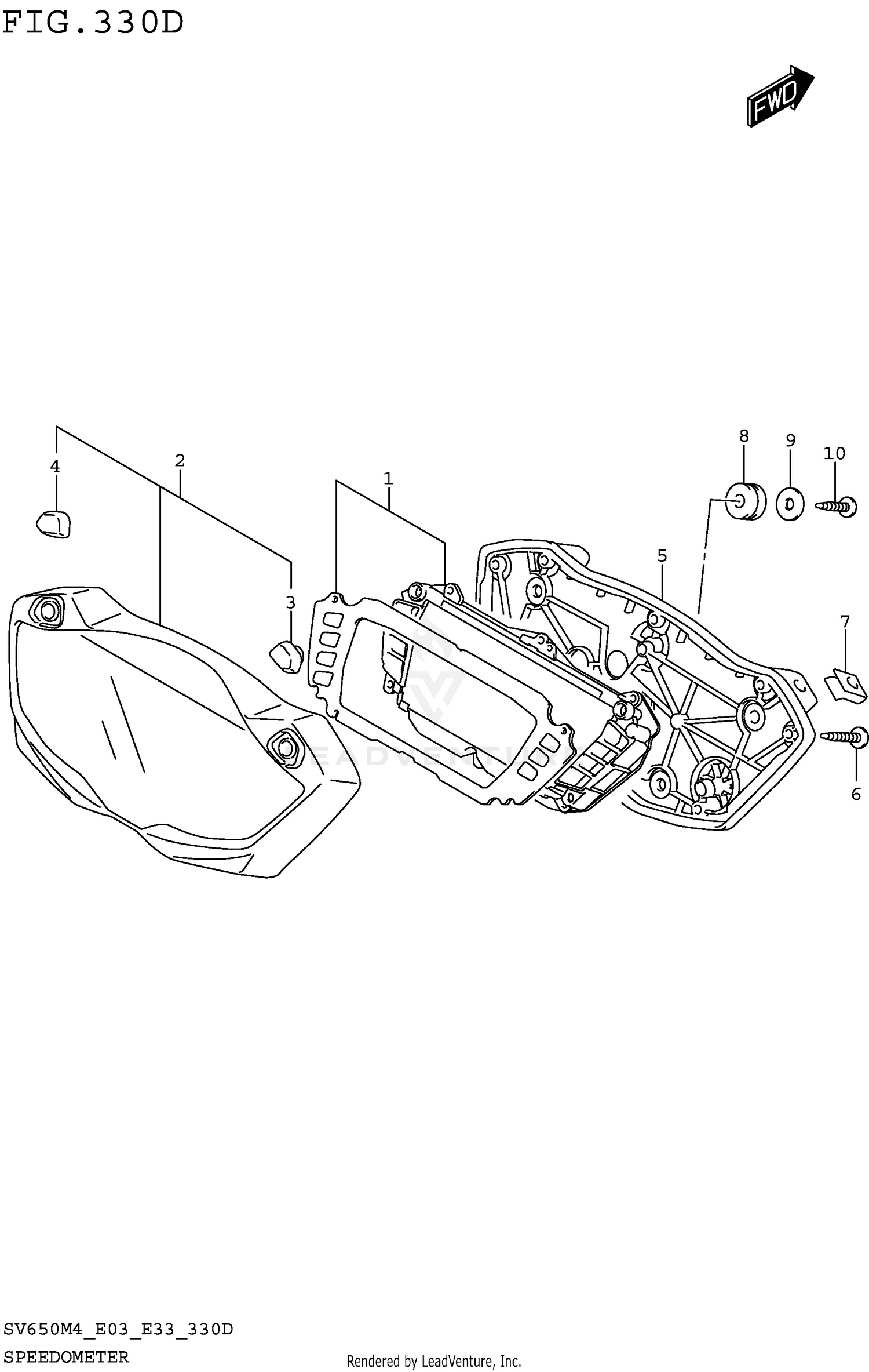 SPEEDOMETER (SV650AM4 E33)