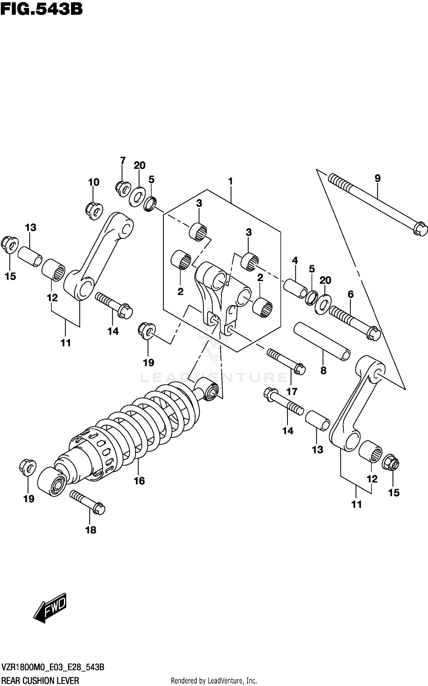 REAR CUSHION LEVER