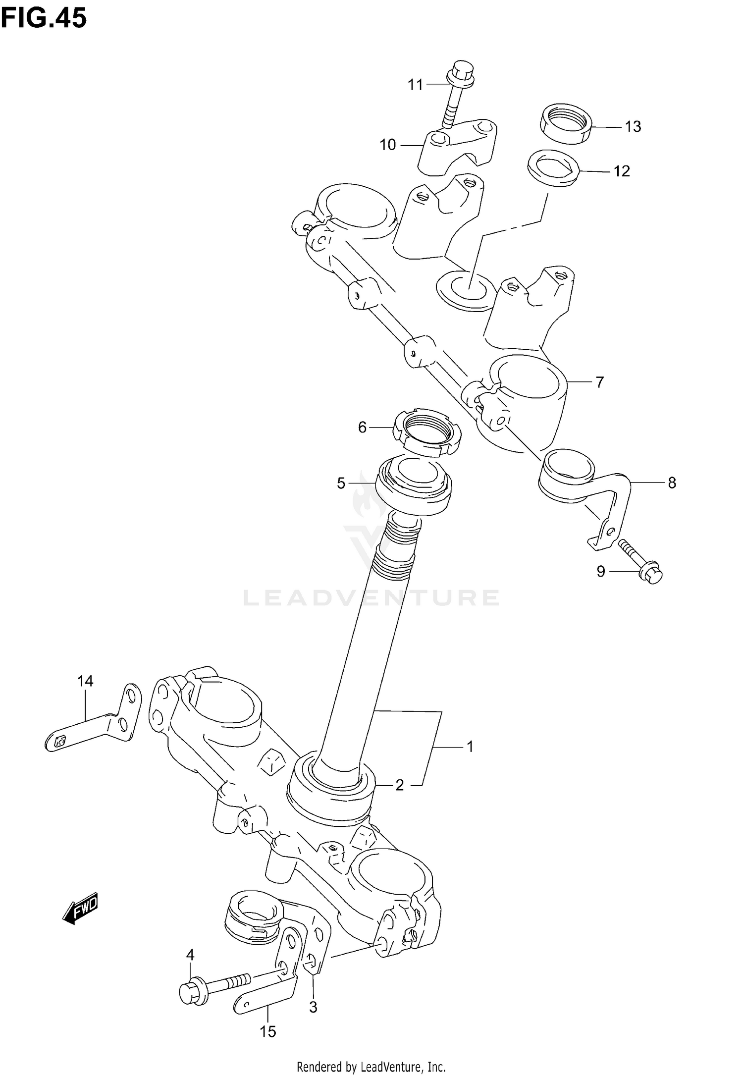 STEERING STEM (E28)