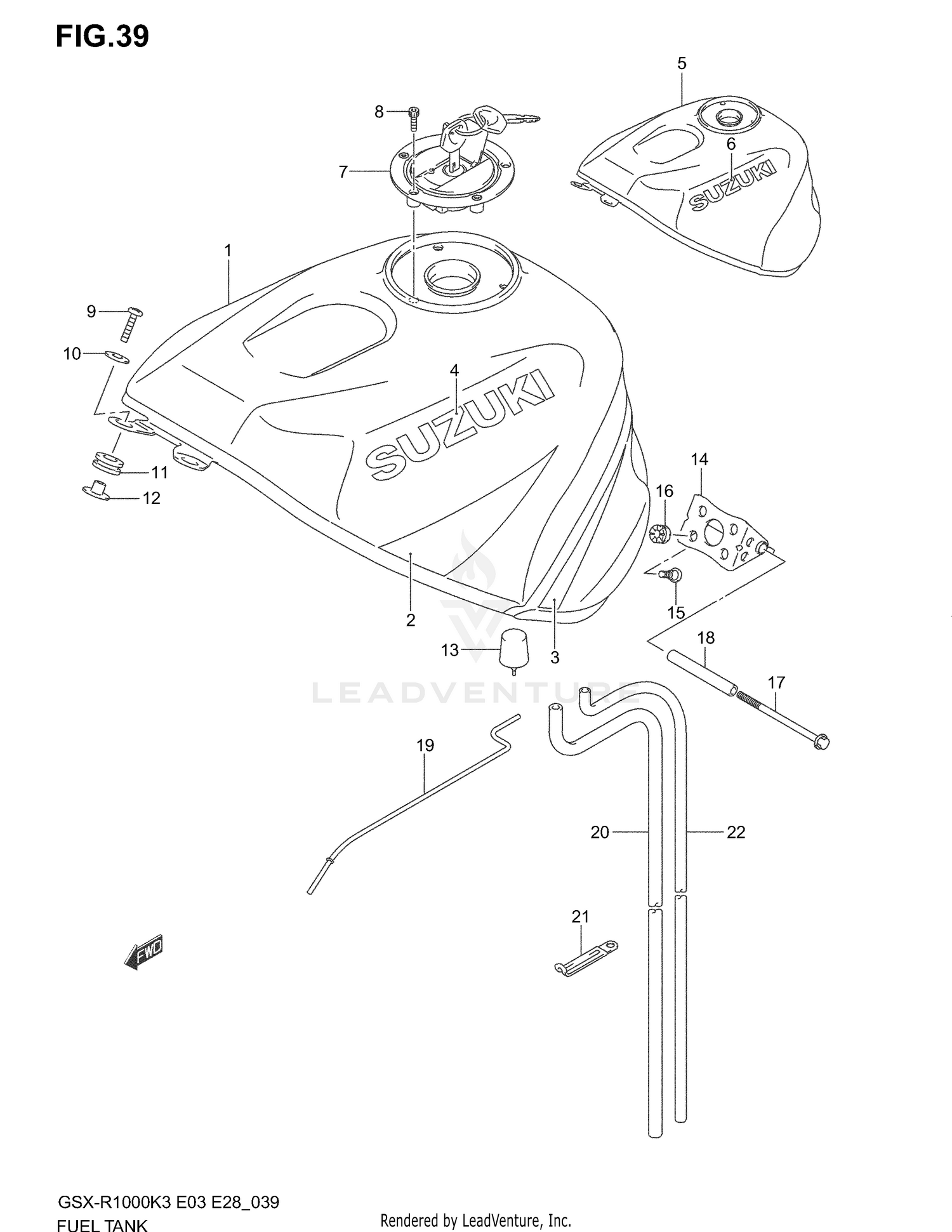 FUEL TANK (MODEL K3)
