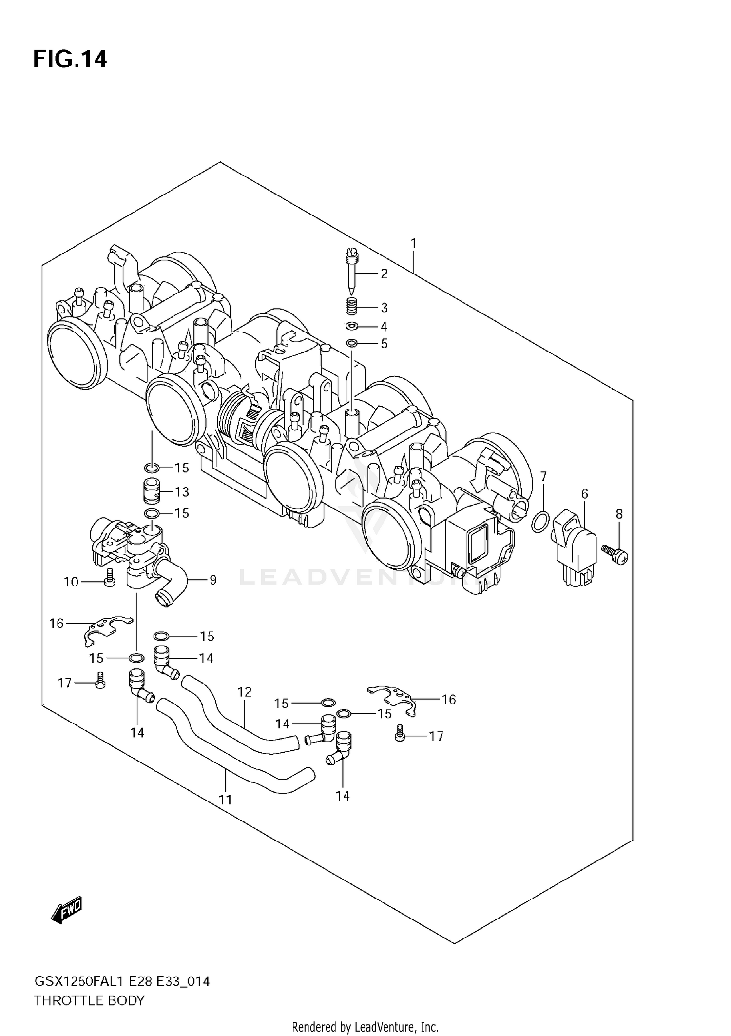 THROTTLE BODY (E33)